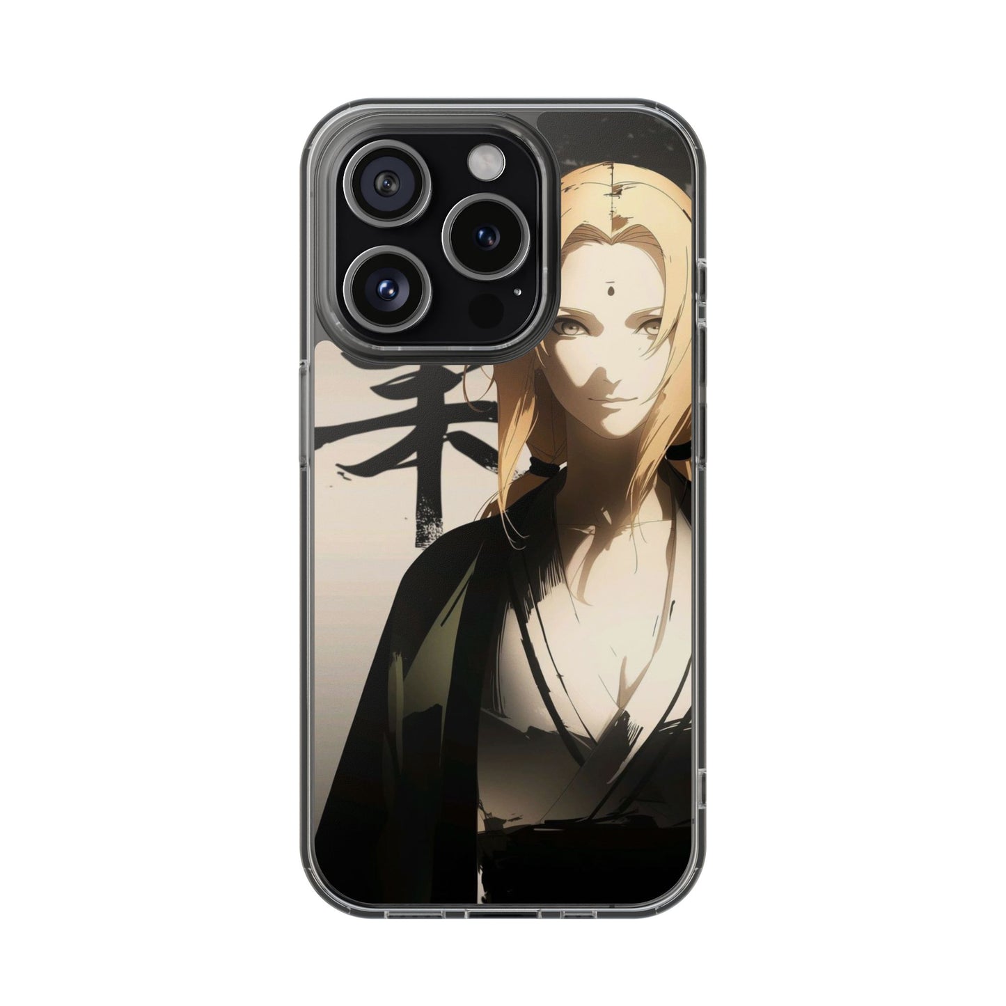 Clear Anime Character Impact-Resistant Phone Case