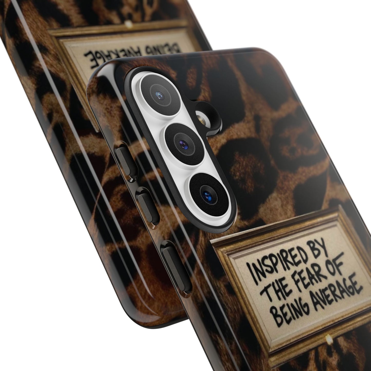 Leopard 'Inspired by the Fear of Being Average' Phone Case