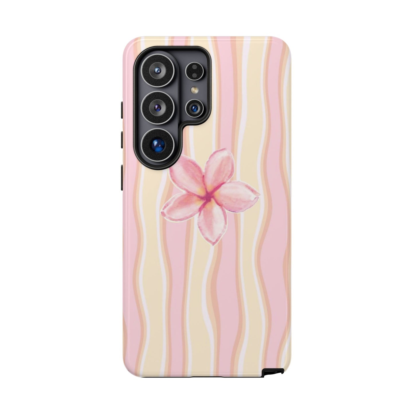 Pink Plumeria Phone Case - Tropical Floral Tough Phone Case