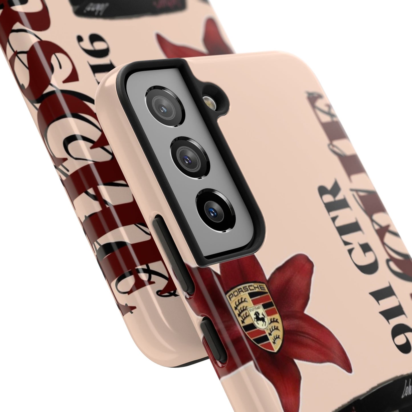 Porsche 911 GT-R Red Orchid Tough Phone Case — Sports Car Protective Cover