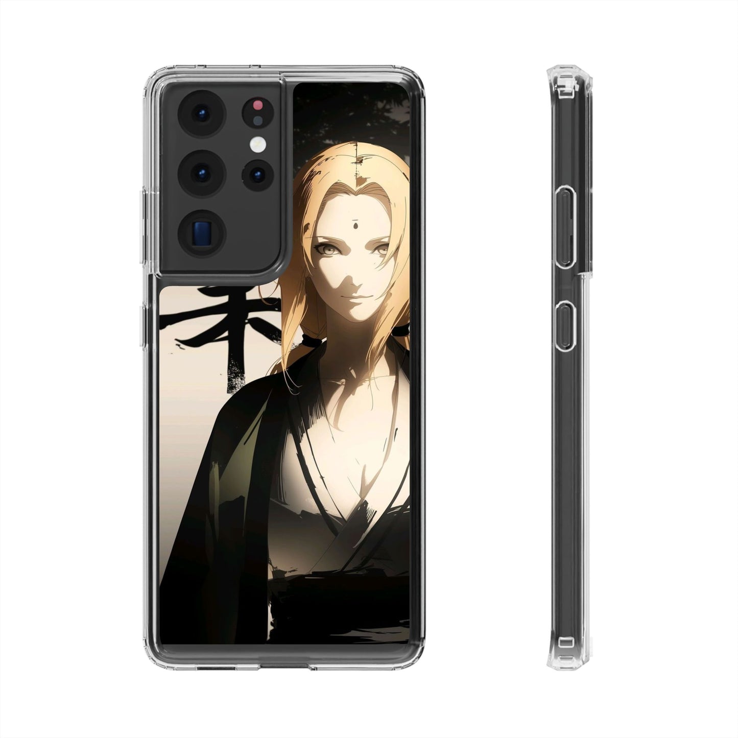 Clear Anime Character Impact-Resistant Phone Case