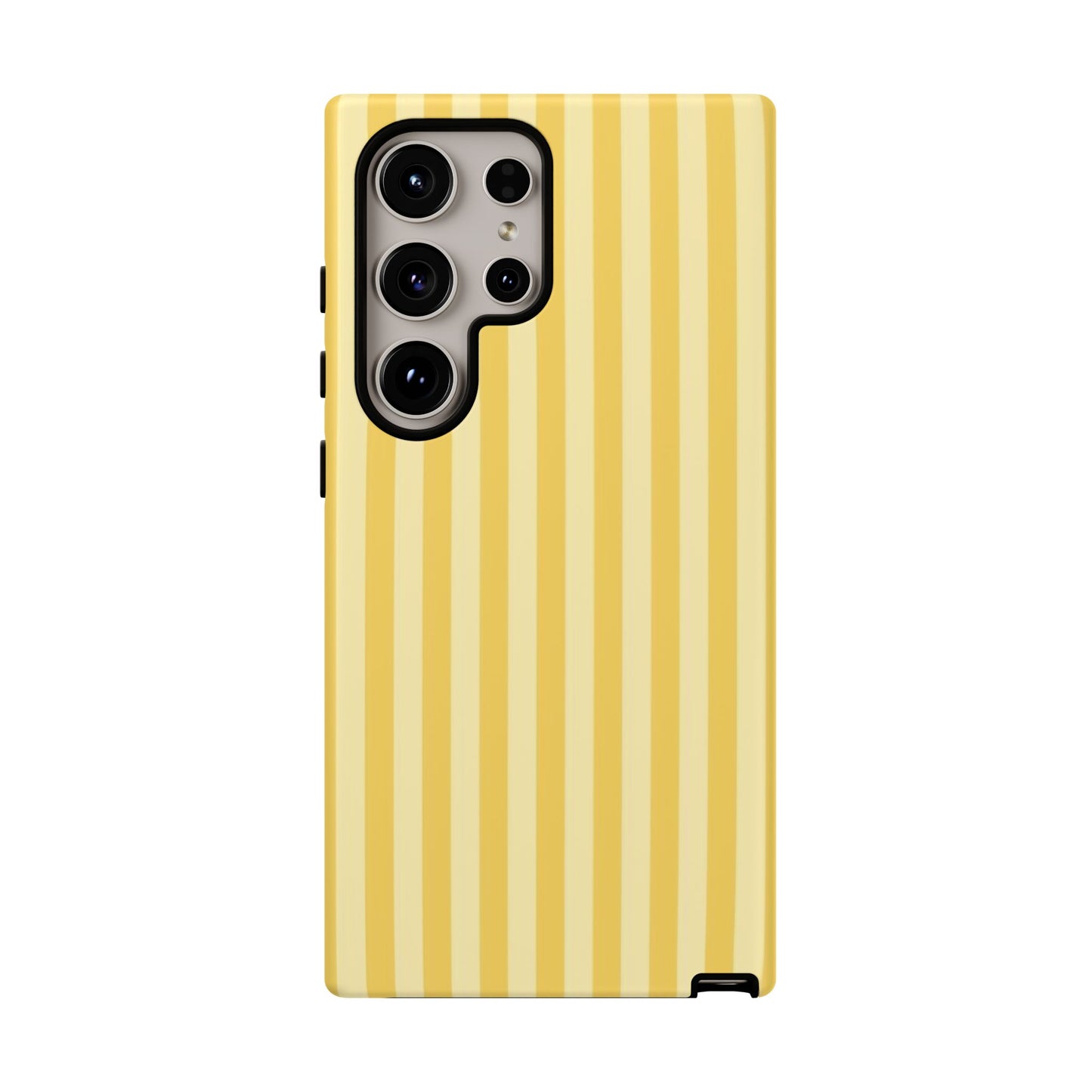 Yellow Stripe Tough Phone Case — Durable Protective iPhone Cover