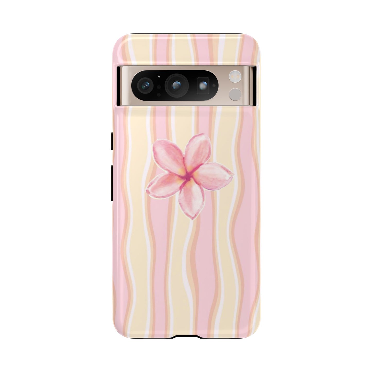 Pink Plumeria Phone Case - Tropical Floral Tough Phone Case