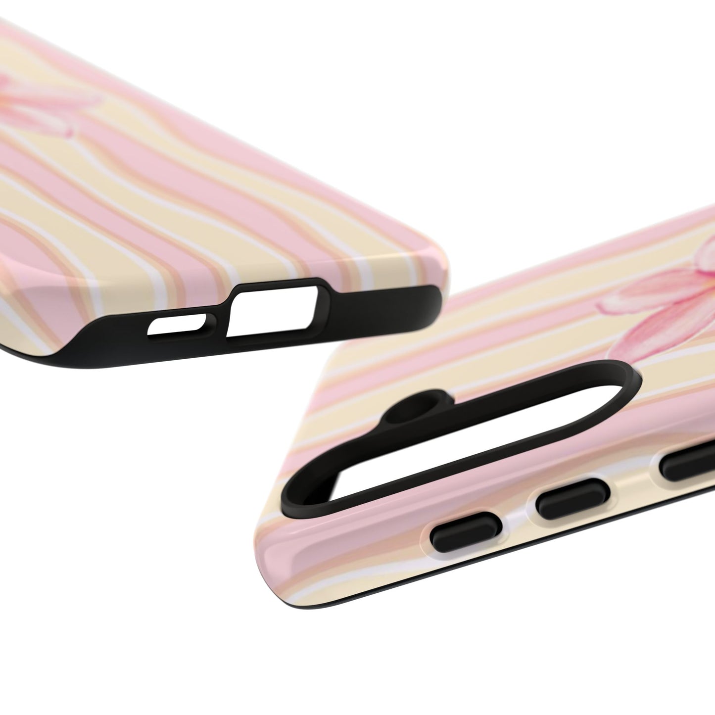 Pink Plumeria Phone Case - Tropical Floral Tough Phone Case