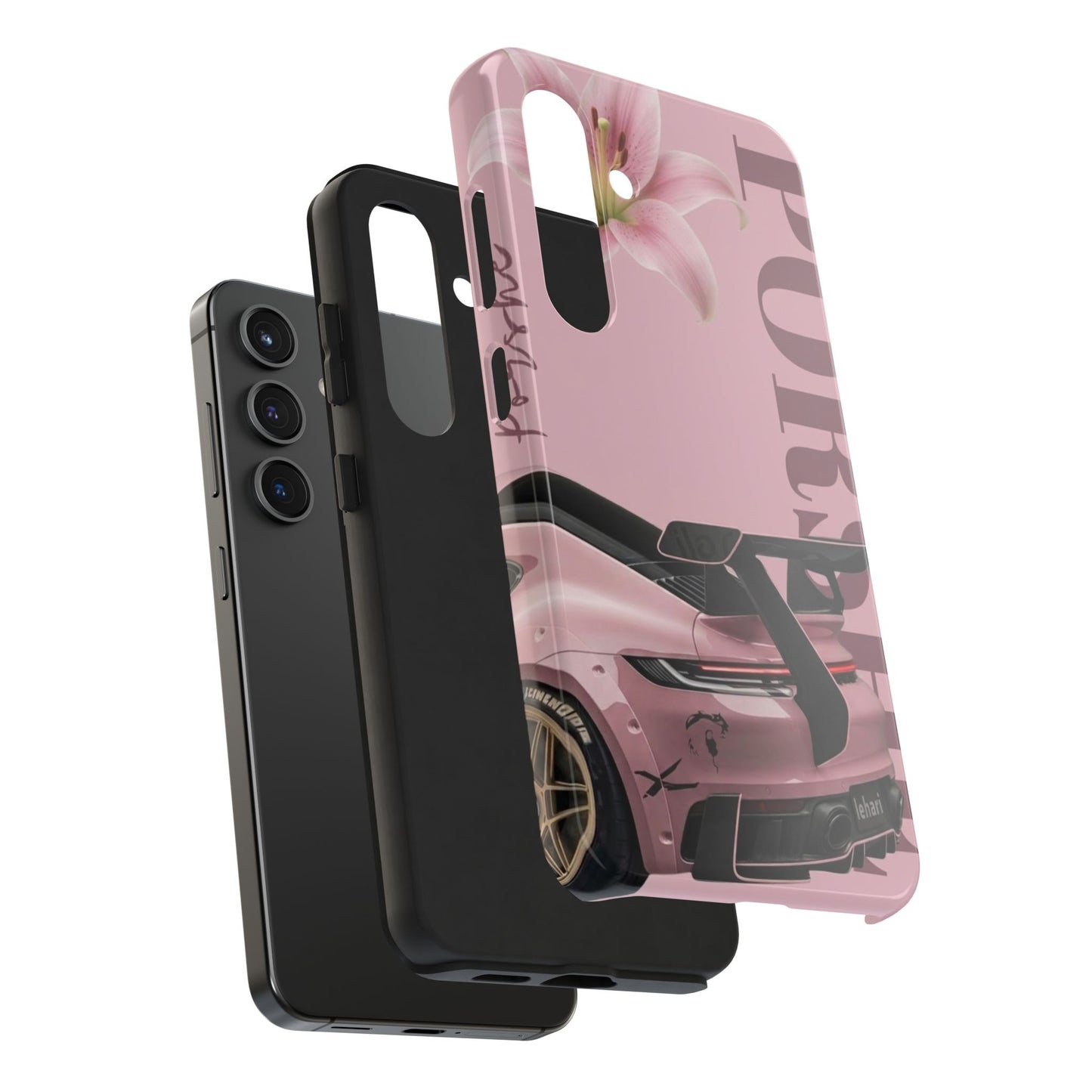 Pink Racing Car Tough Phone Case — 'Queen' Sportback Design