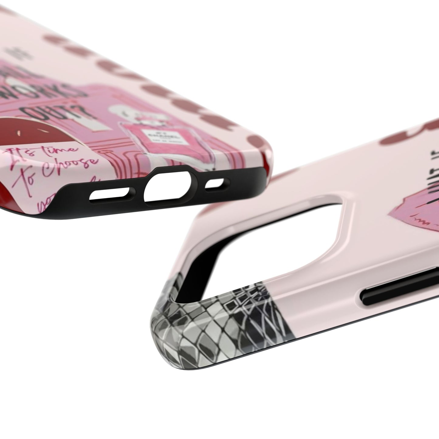 What If It All Works Out Phone Case - Pink Motivational Tough Case