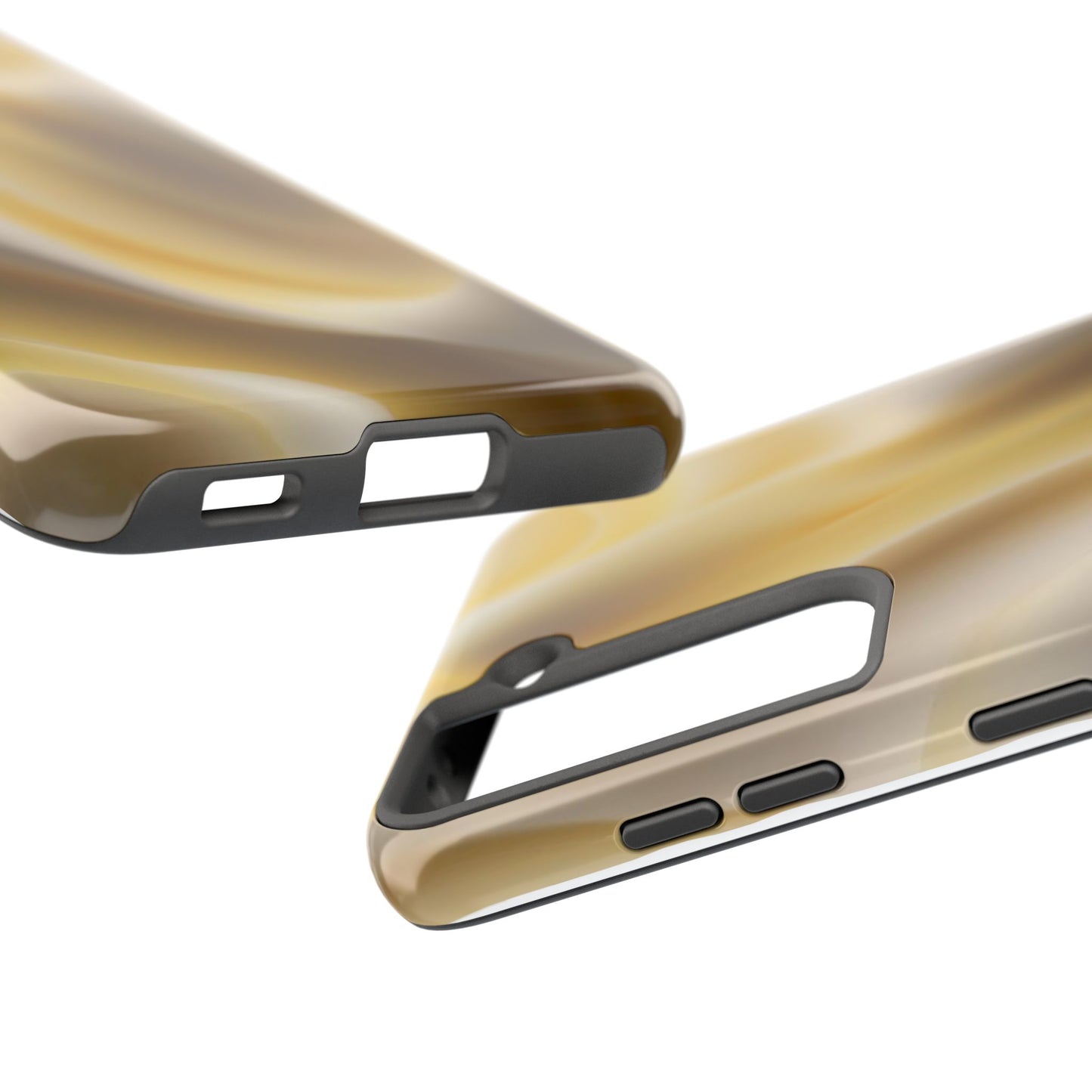 Gold Marble Tough Phone Case — Protective iPhone Case with Elegant Swirl Design