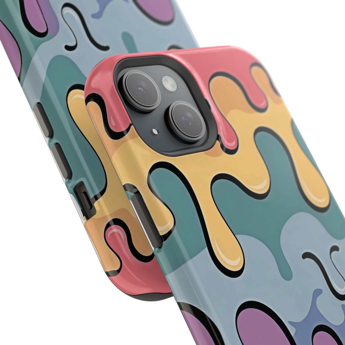 Colorful Drip Magnetic Phone Case — Impact-Resistant iPhone Cover