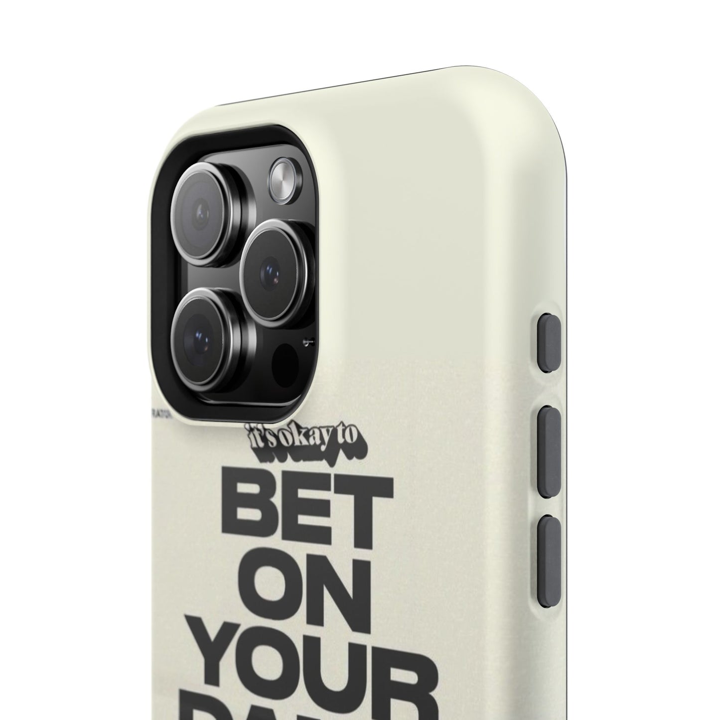 Magnetic Impact-Resistant Case — "Bet On Your Damn Self" Motivational Phone Cover