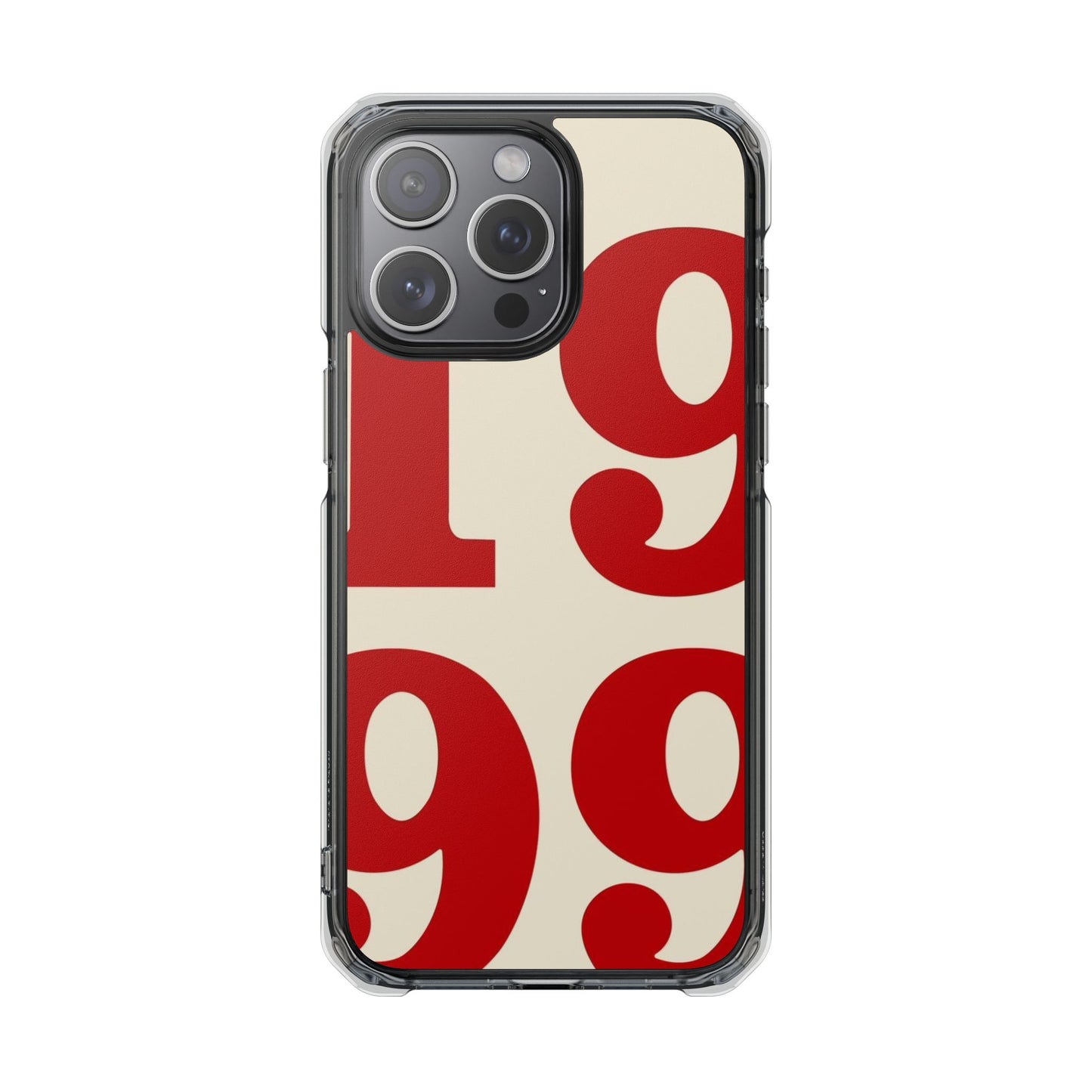 1999 Retro Number Clear Magnetic Phone Case