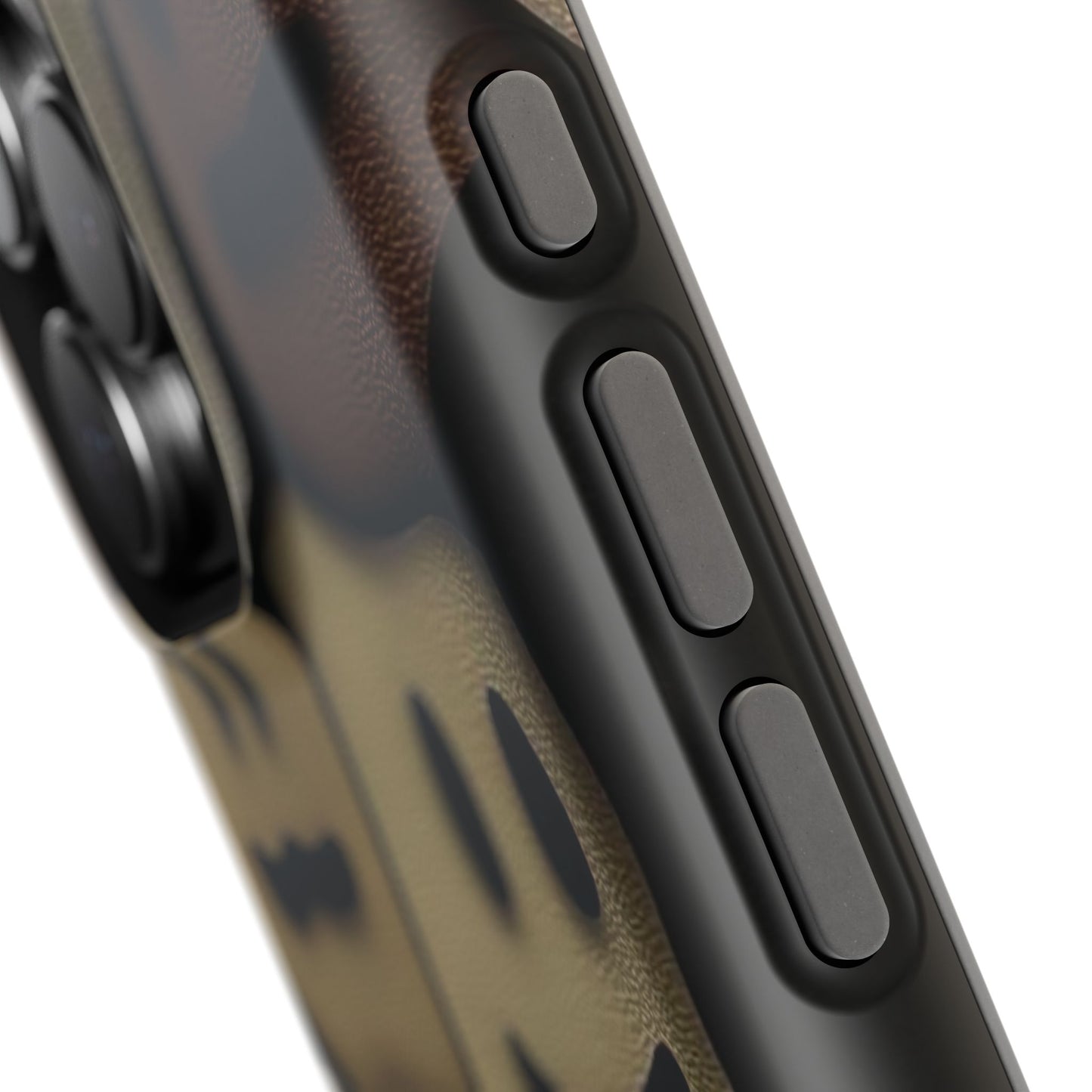 Magnetic Impact-Resistant Case — Brown Smiley Tile Phone Cover