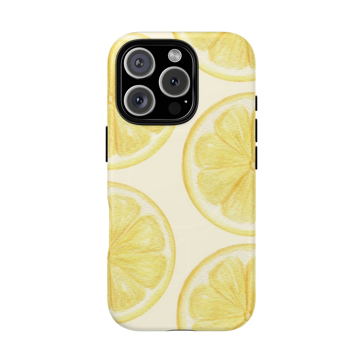 Lemon Slices Tough Magnetic Phone Case — Protective Citrus Pattern