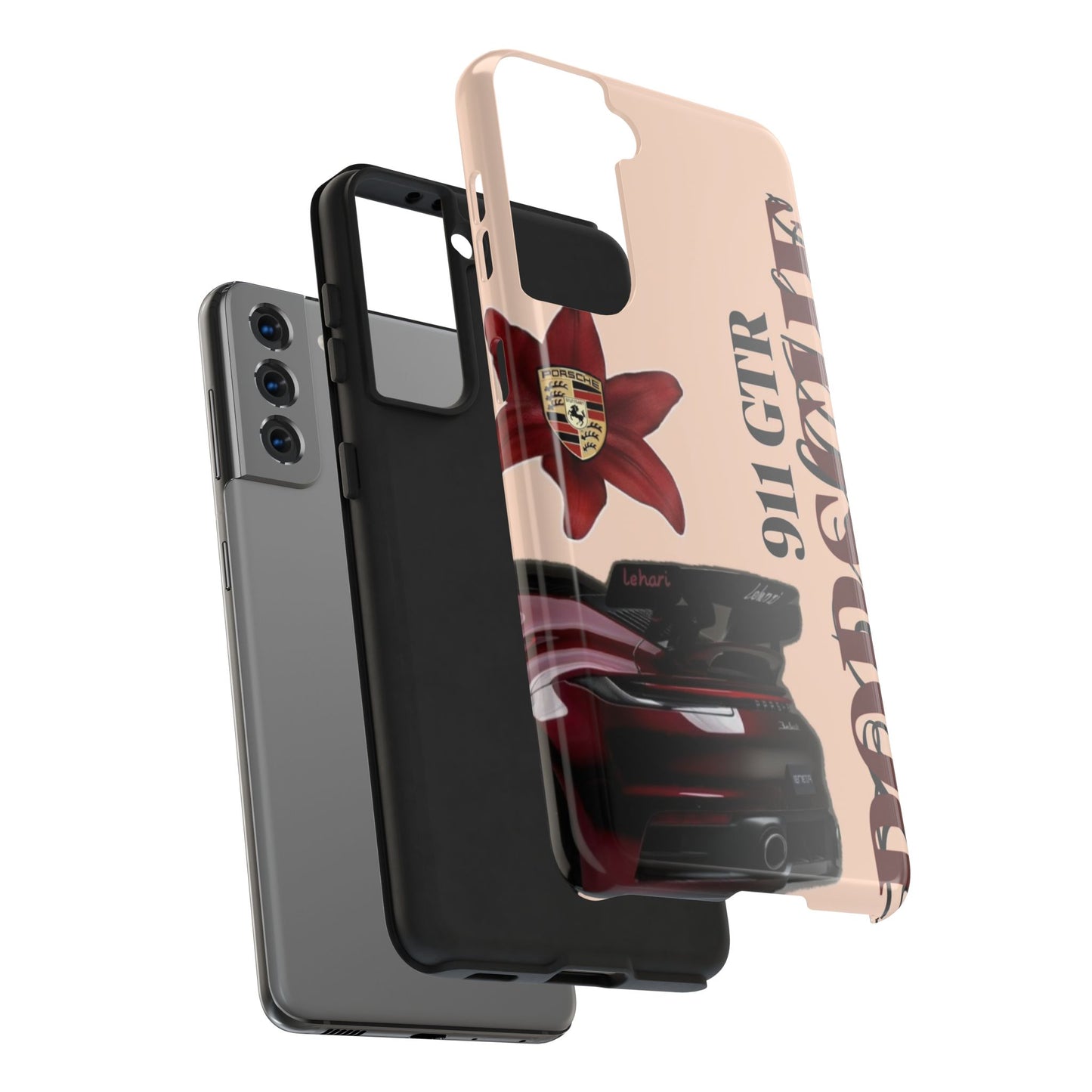 Porsche 911 GT-R Red Orchid Tough Phone Case — Sports Car Protective Cover