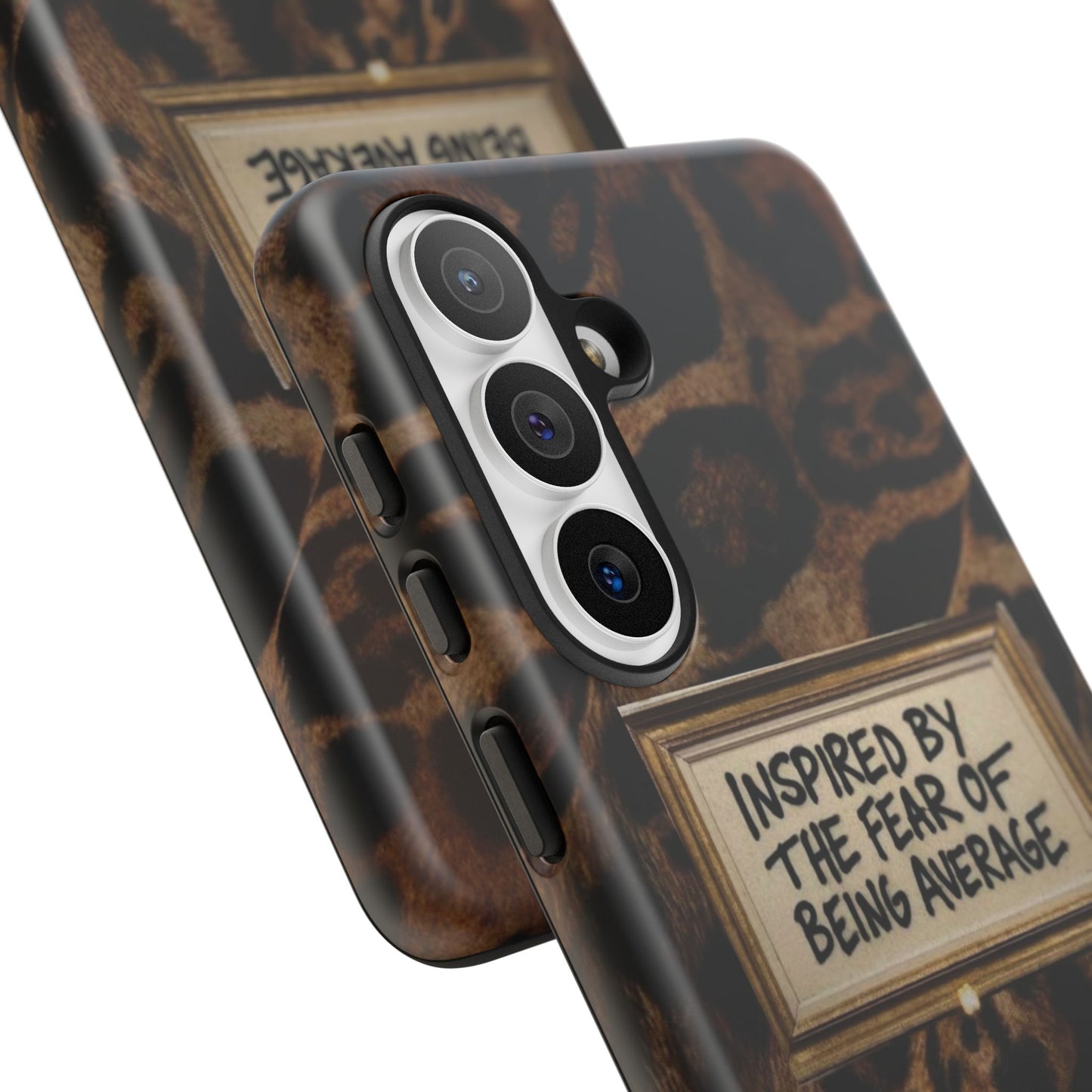 Leopard 'Inspired by the Fear of Being Average' Phone Case