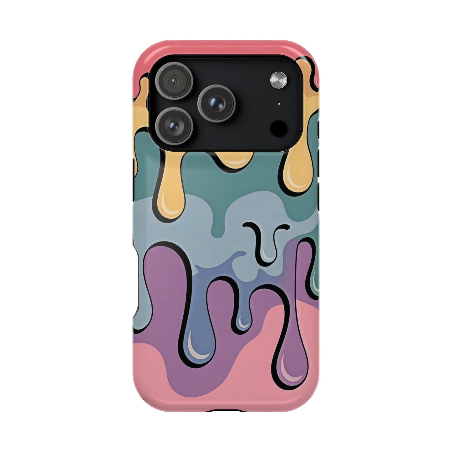 Colorful Drip Magnetic Phone Case — Impact-Resistant iPhone Cover