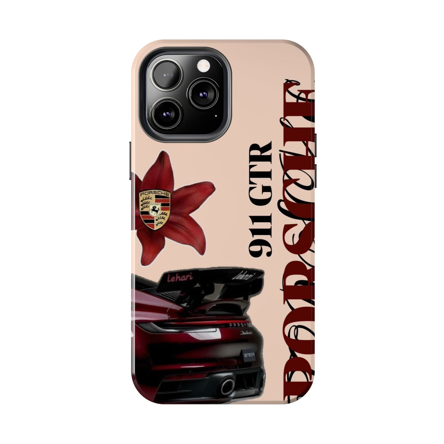 Porsche 911 GT-R Red Orchid Tough Phone Case — Sports Car Protective Cover
