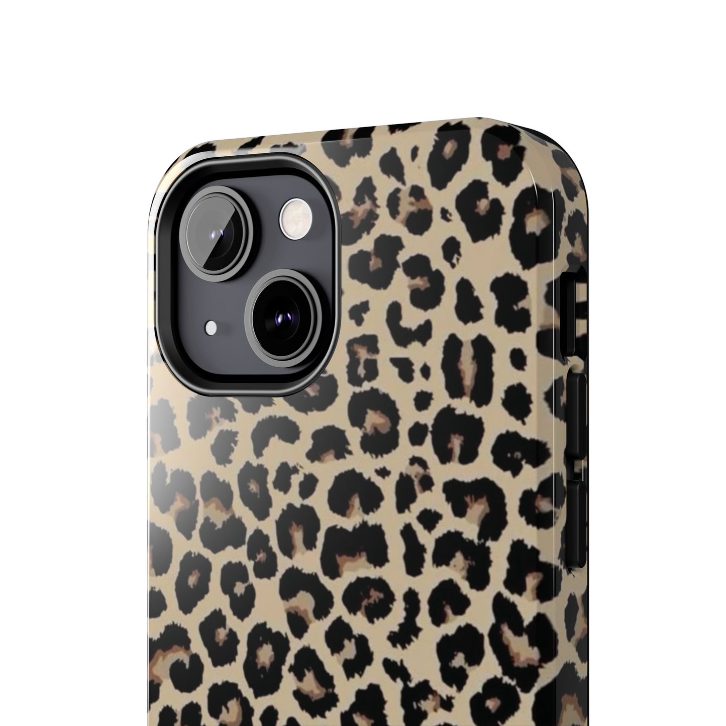 Leopard Print Tough Phone Case — Durable Protective iPhone Cover