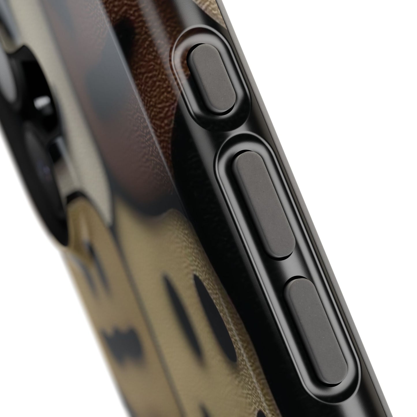 Magnetic Impact-Resistant Case — Brown Smiley Tile Phone Cover