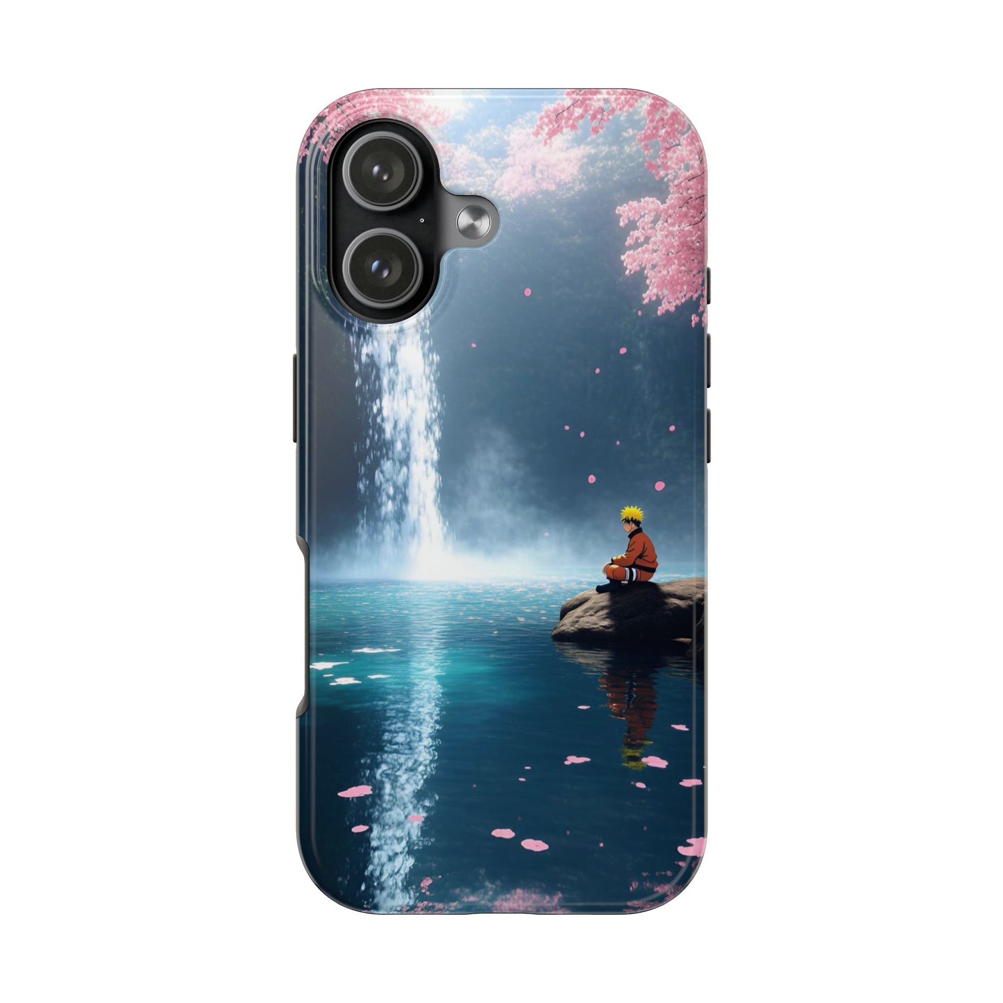 Naruto Scenic Tough Phone Case — Waterfall Meditation Anime Cover