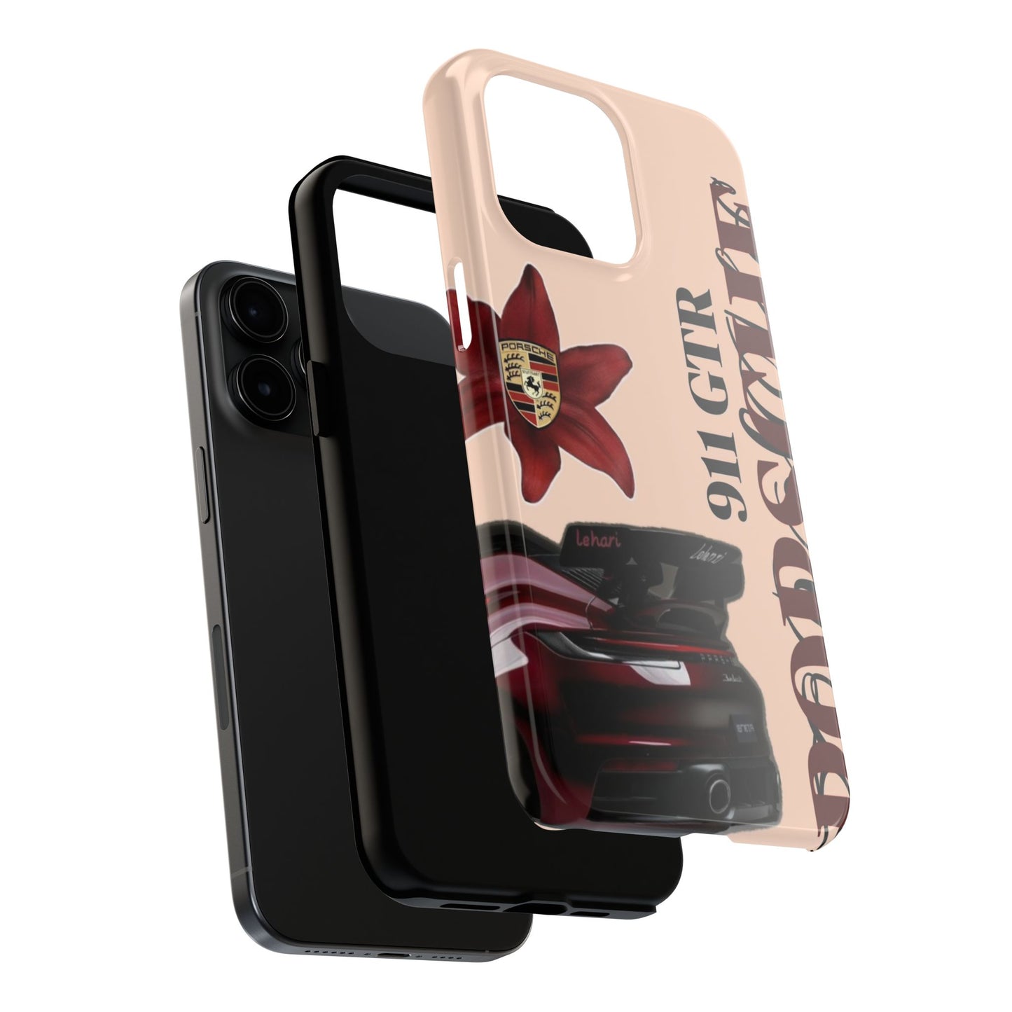 Porsche 911 GT-R Red Orchid Tough Phone Case — Sports Car Protective Cover