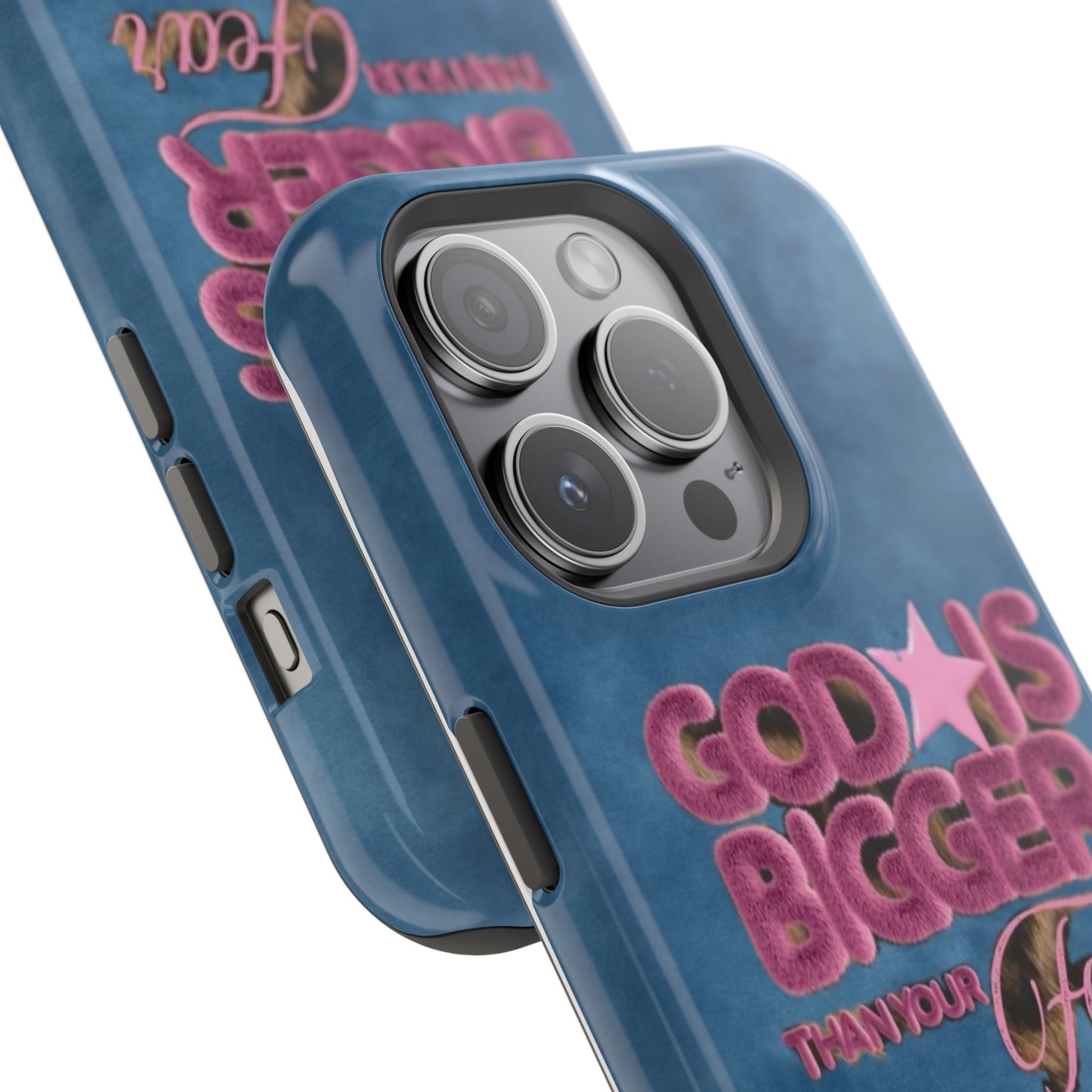 Phone Case — “God Is Bigger Than Your Fear” Magnetic Impact-Resistant Case