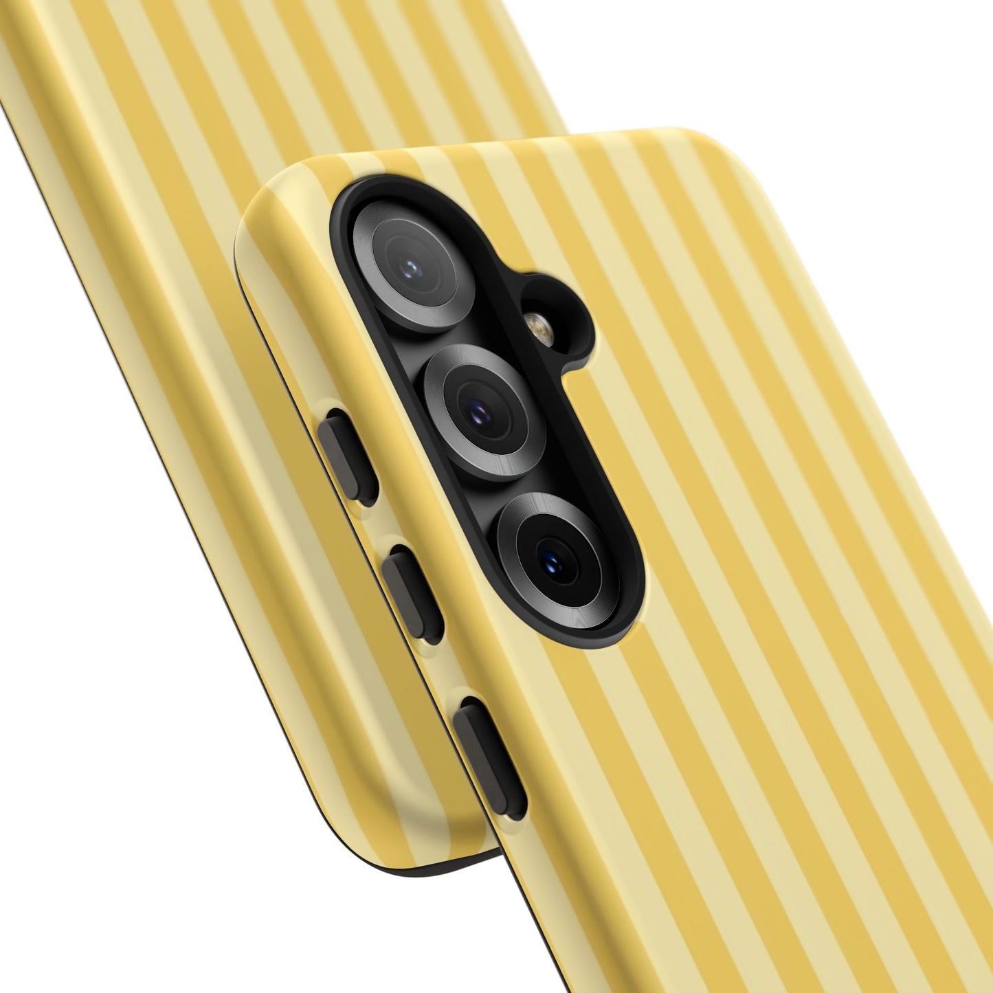 Yellow Stripe Tough Phone Case — Durable Protective iPhone Cover