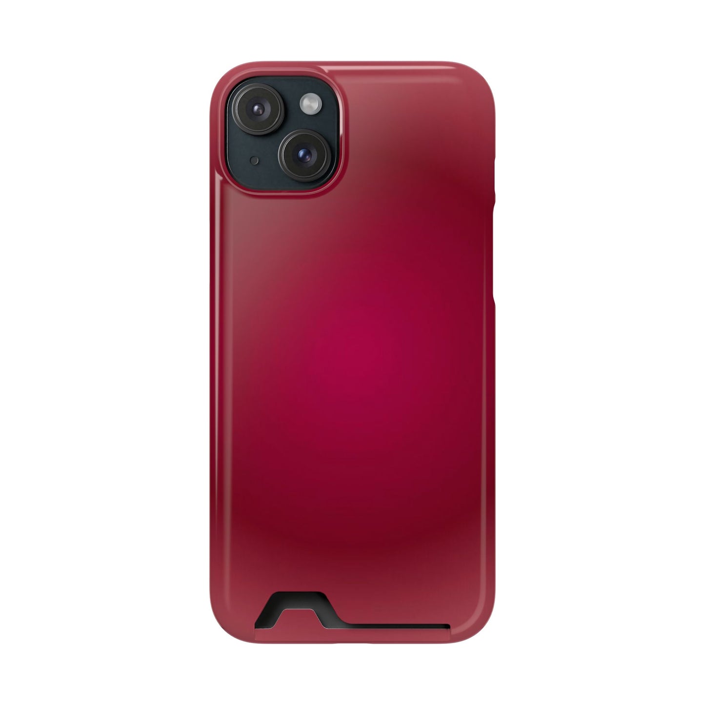 Slim Card-Holder Phone Case — Magnetic Red Wallet Cover