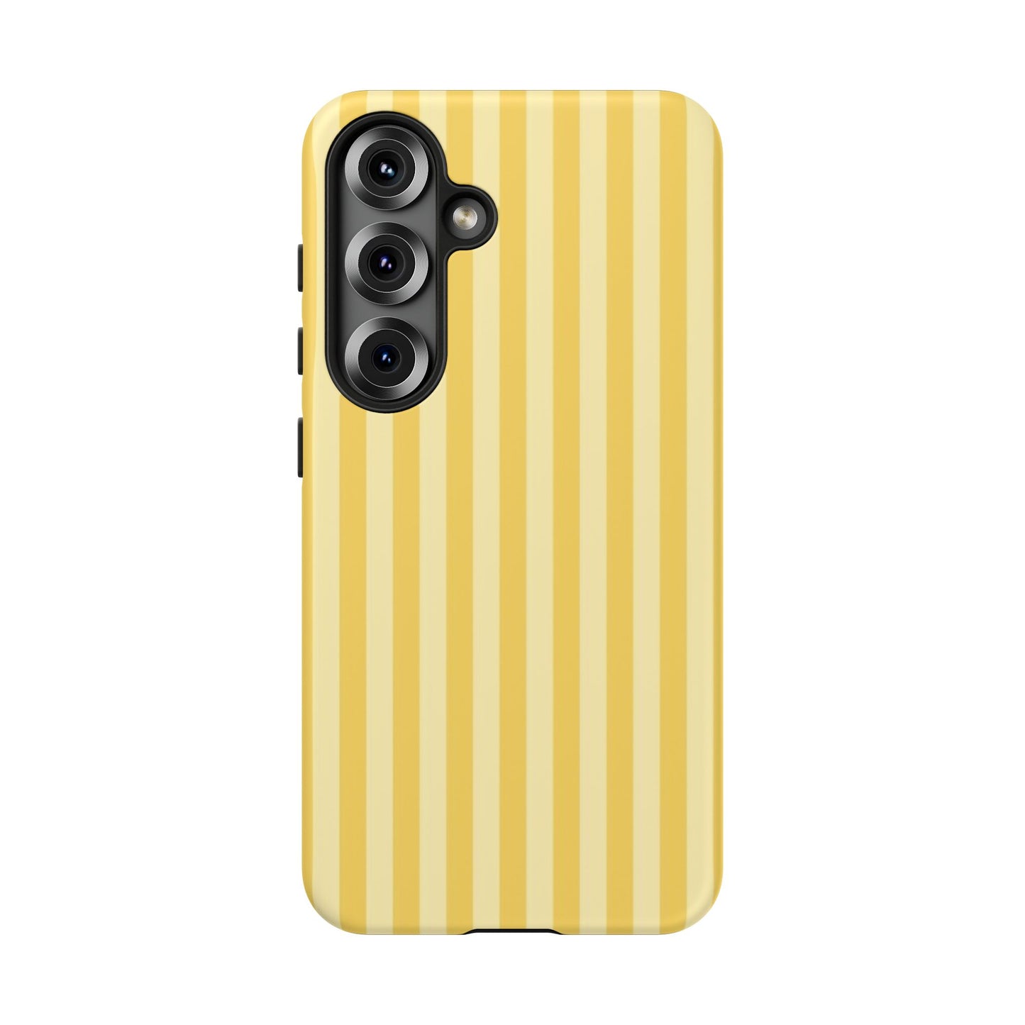 Yellow Stripe Tough Phone Case — Durable Protective iPhone Cover