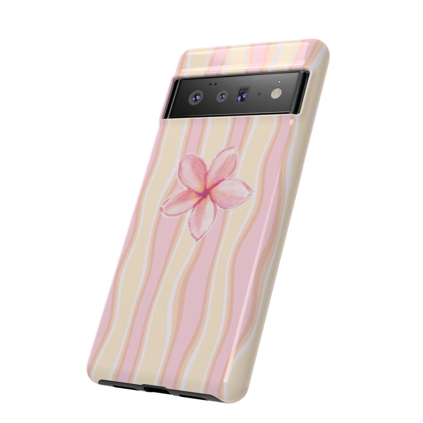 Pink Plumeria Phone Case - Tropical Floral Tough Phone Case