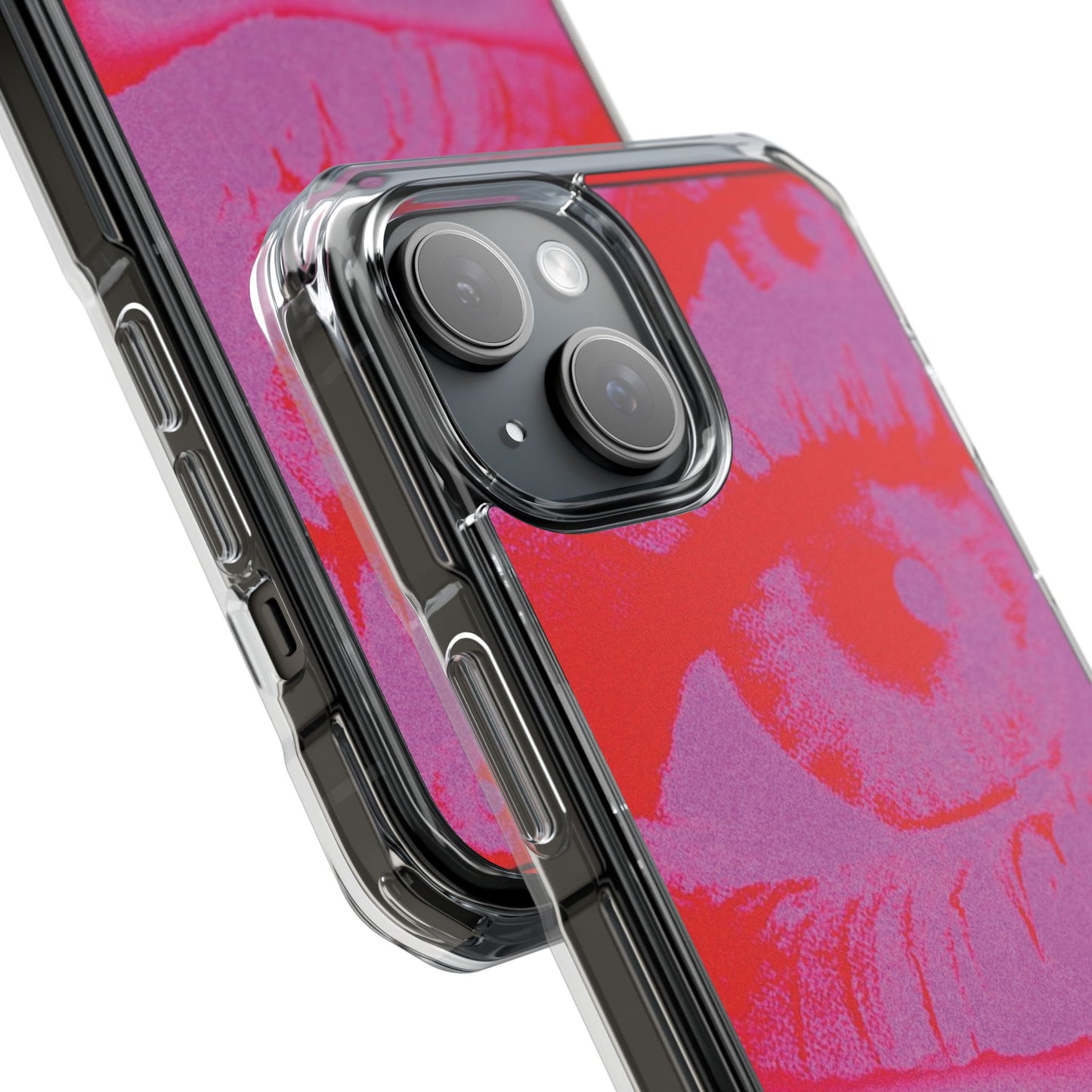 Phone Case — Pop Art Red Eyes Magnetic Clear Impact Case