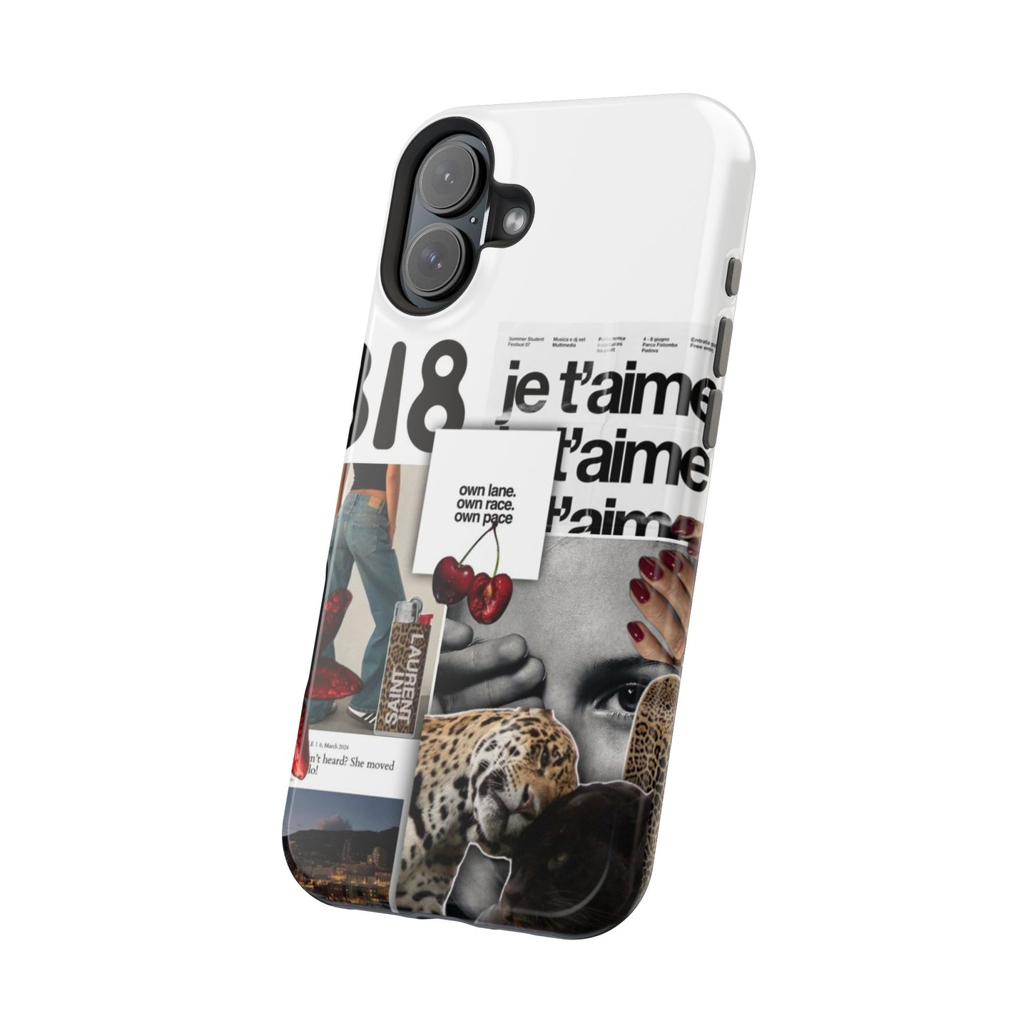 Collage 'Je t’aime' Magnetic Impact-Resistant Phone Case
