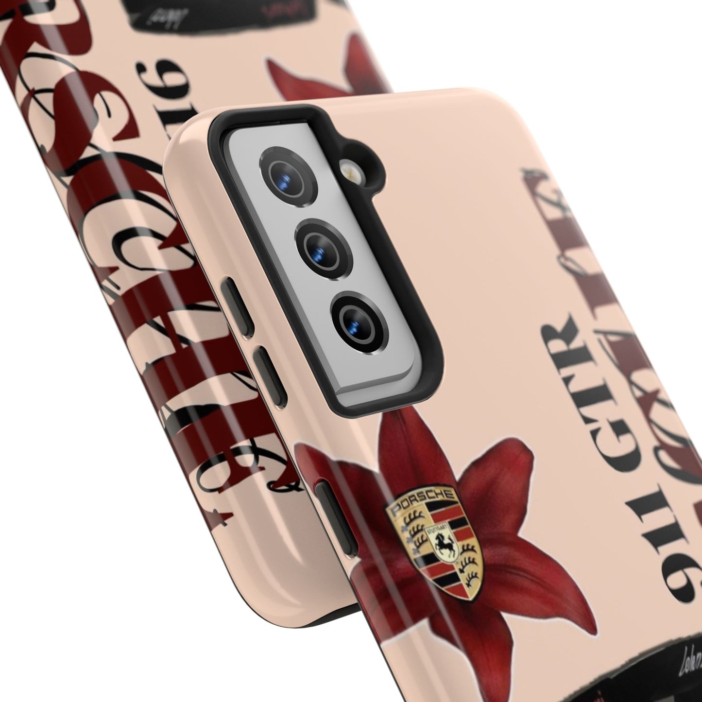 Porsche 911 GT-R Red Orchid Tough Phone Case — Sports Car Protective Cover