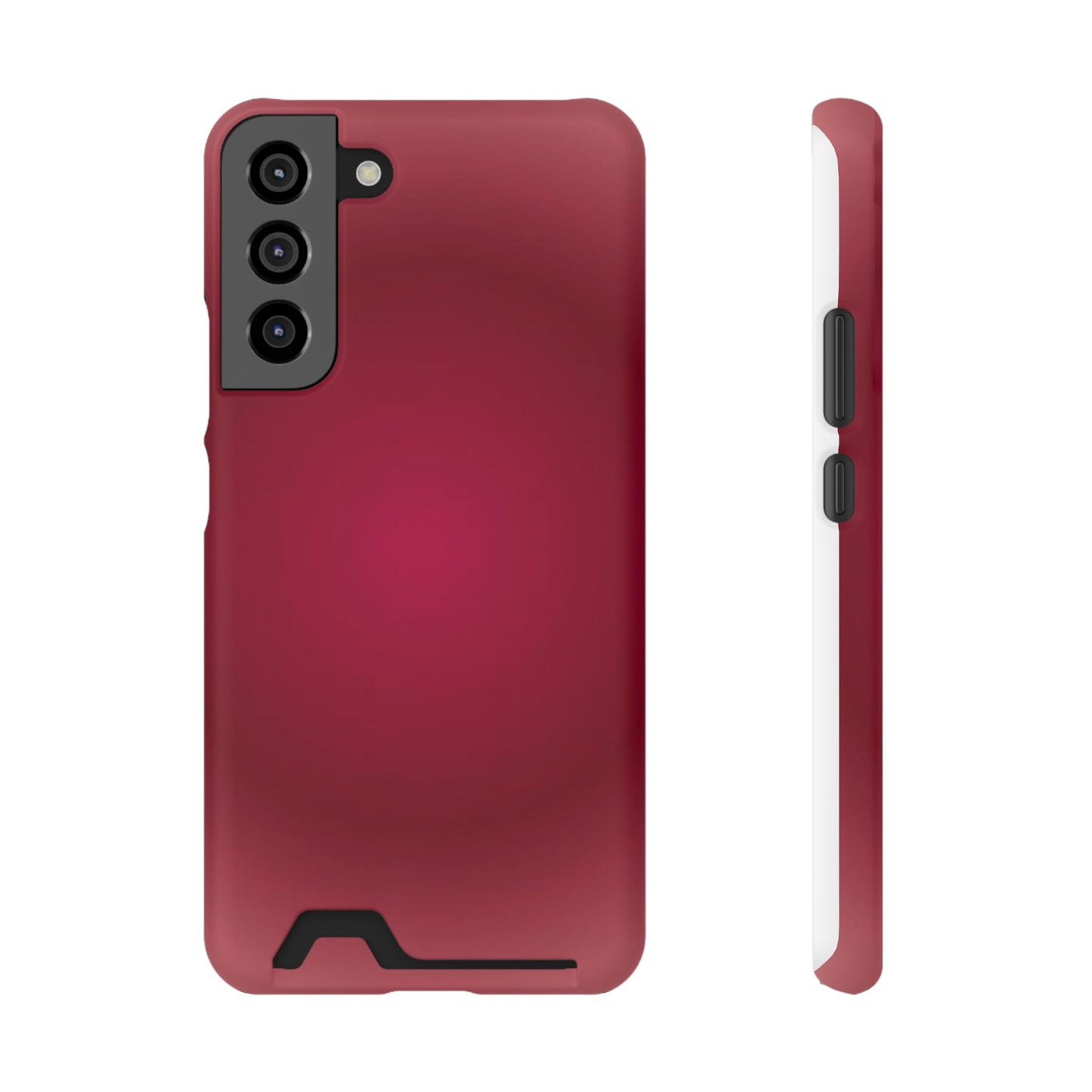 Slim Card-Holder Phone Case — Magnetic Red Wallet Cover