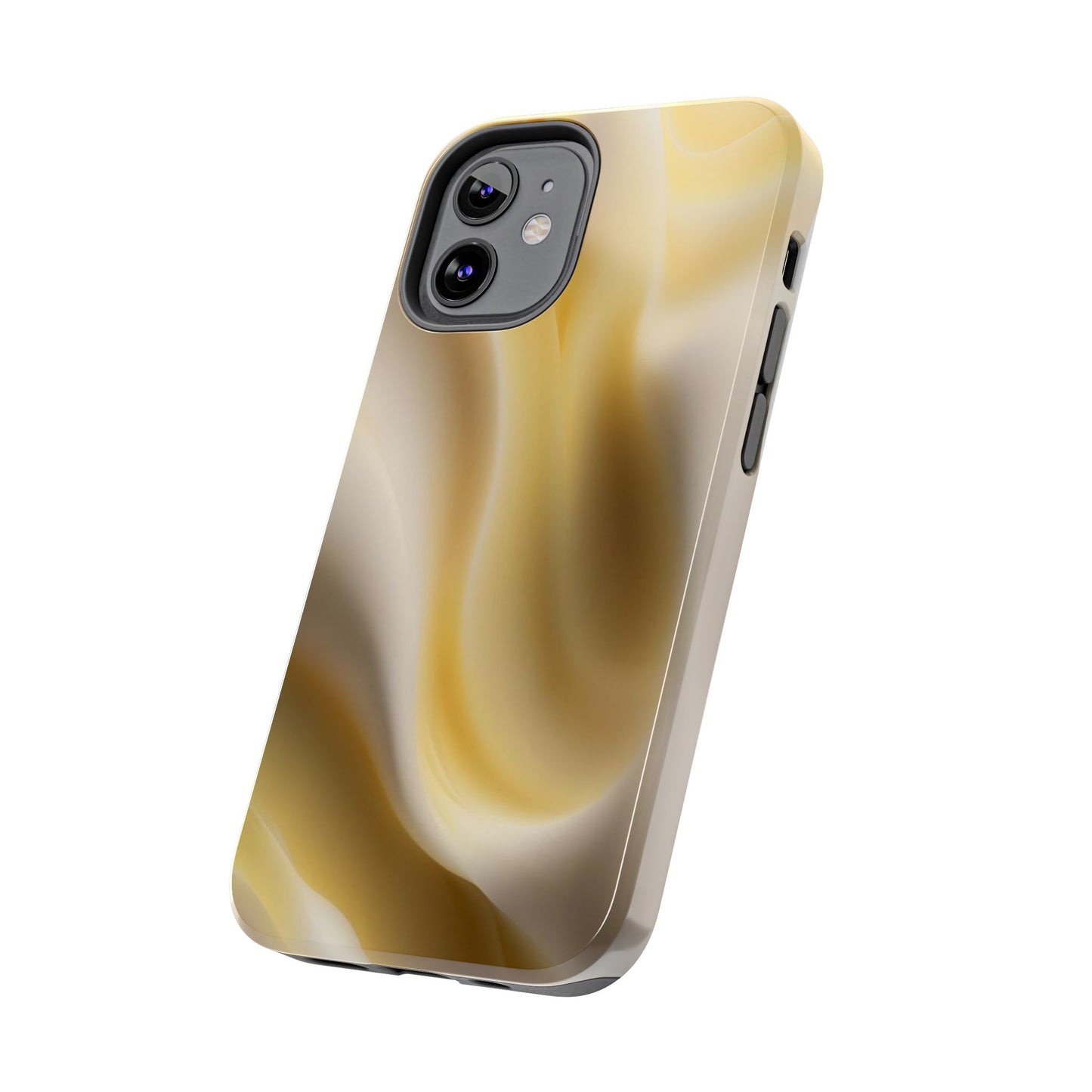 Gold Marble Tough Phone Case — Protective iPhone Case with Elegant Swirl Design