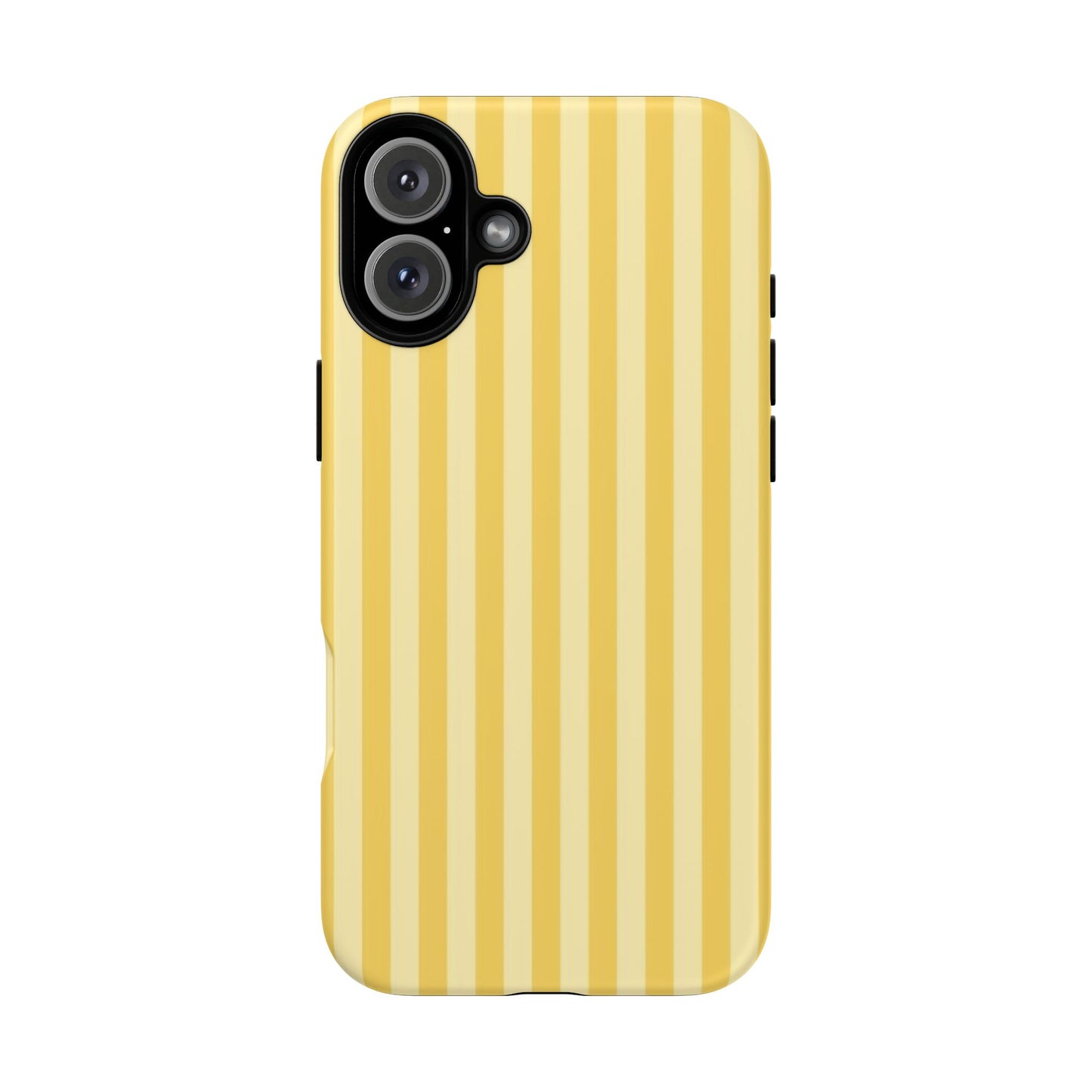 Yellow Stripe Tough Phone Case — Durable Protective iPhone Cover