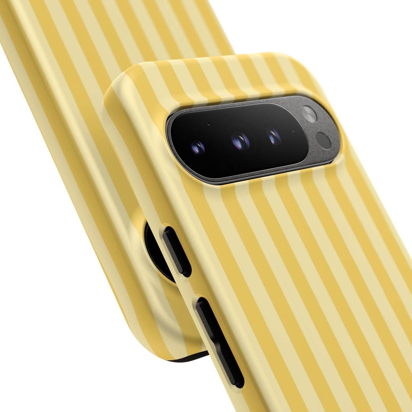 Yellow Stripe Tough Phone Case — Durable Protective iPhone Cover