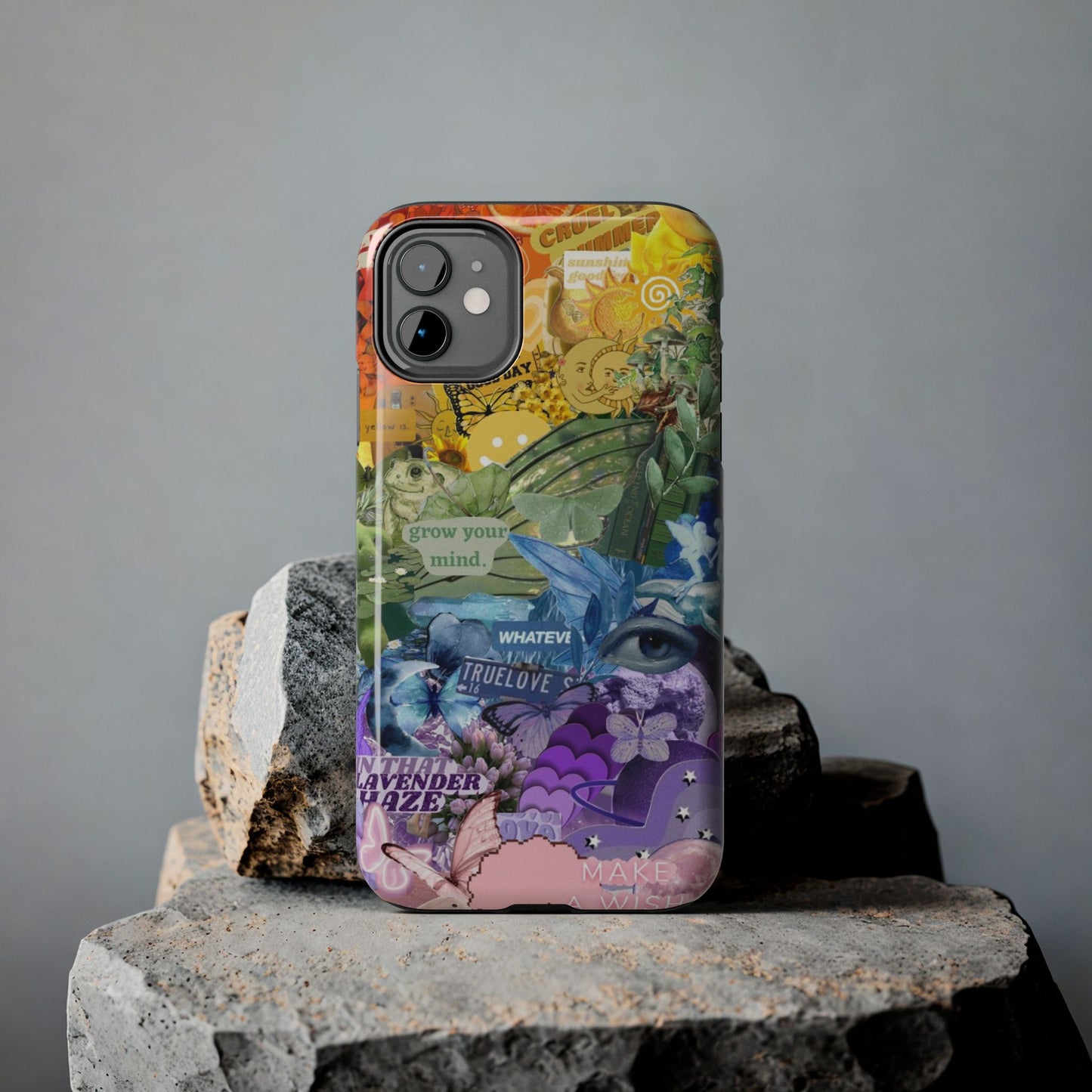 Collage Art Phone Case — 'Grow Your Mind' Lavender Haze Tough Case