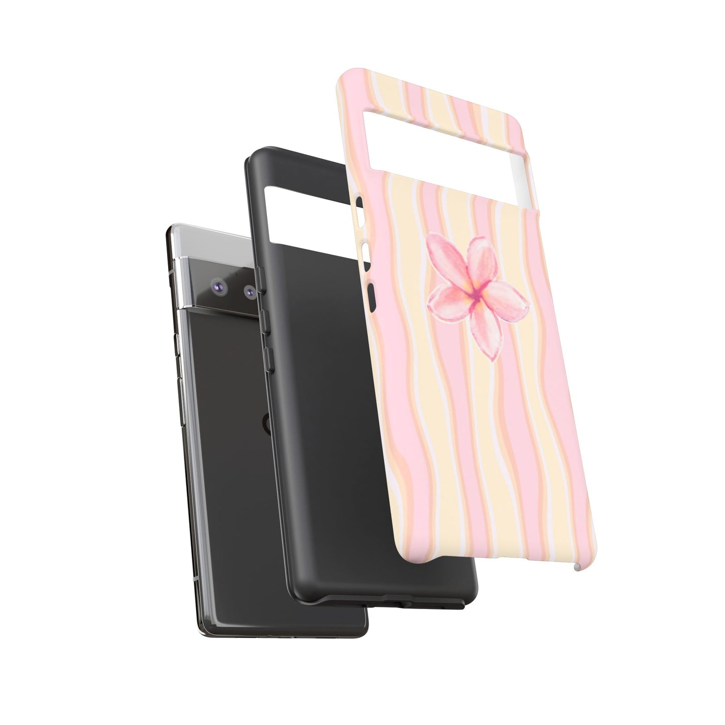 Pink Plumeria Phone Case - Tropical Floral Tough Phone Case