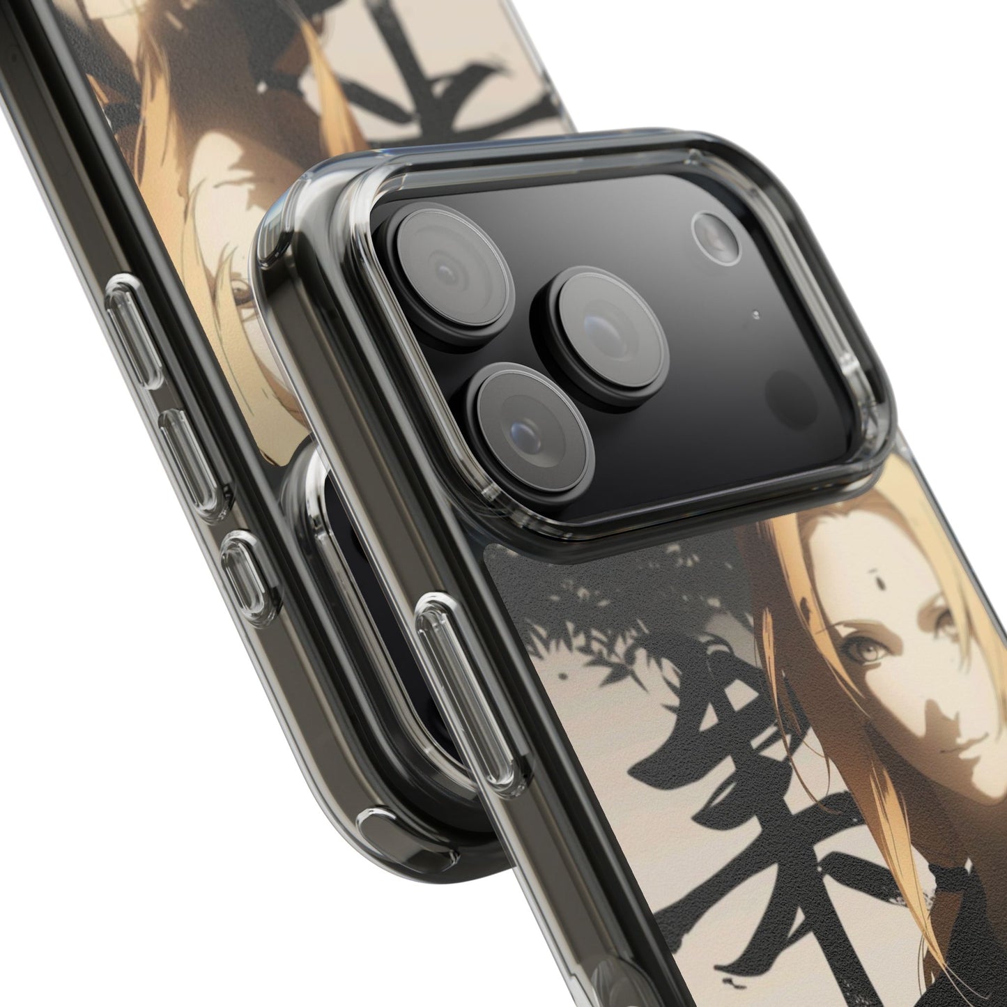 Clear Anime Character Impact-Resistant Phone Case
