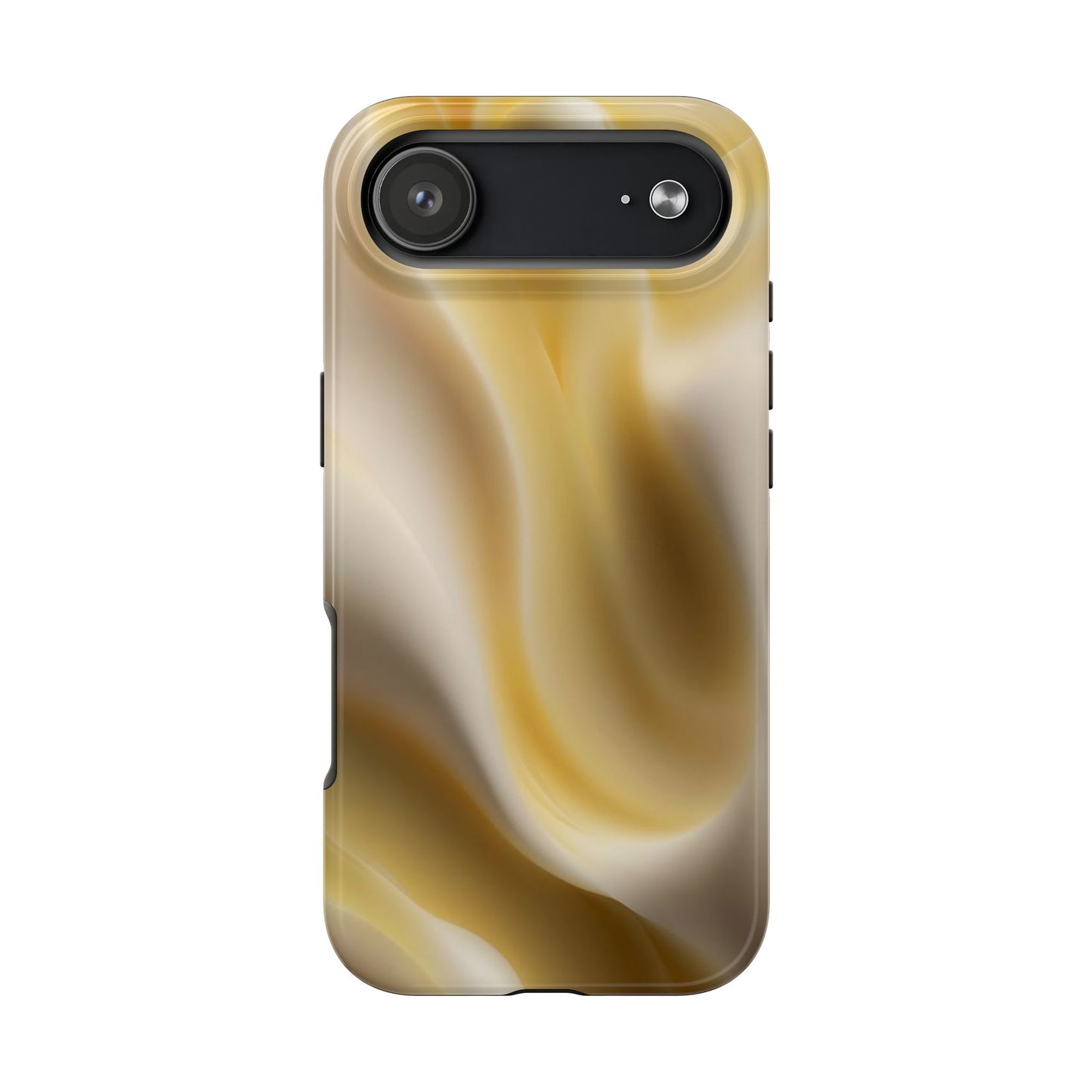 Gold Marble Tough Phone Case — Protective iPhone Case with Elegant Swirl Design