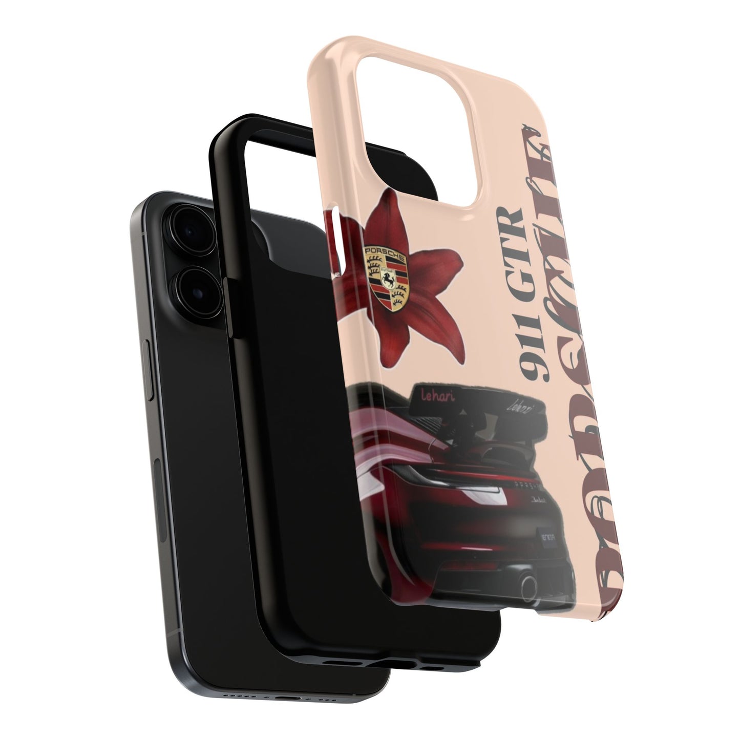 Porsche 911 GT-R Red Orchid Tough Phone Case — Sports Car Protective Cover