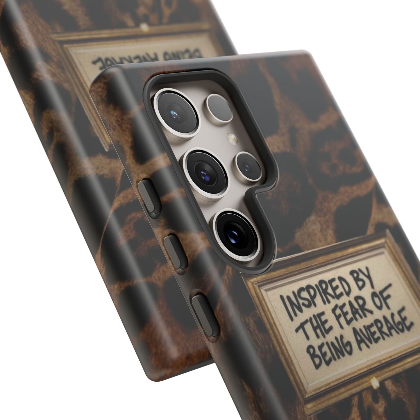 Leopard 'Inspired by the Fear of Being Average' Phone Case