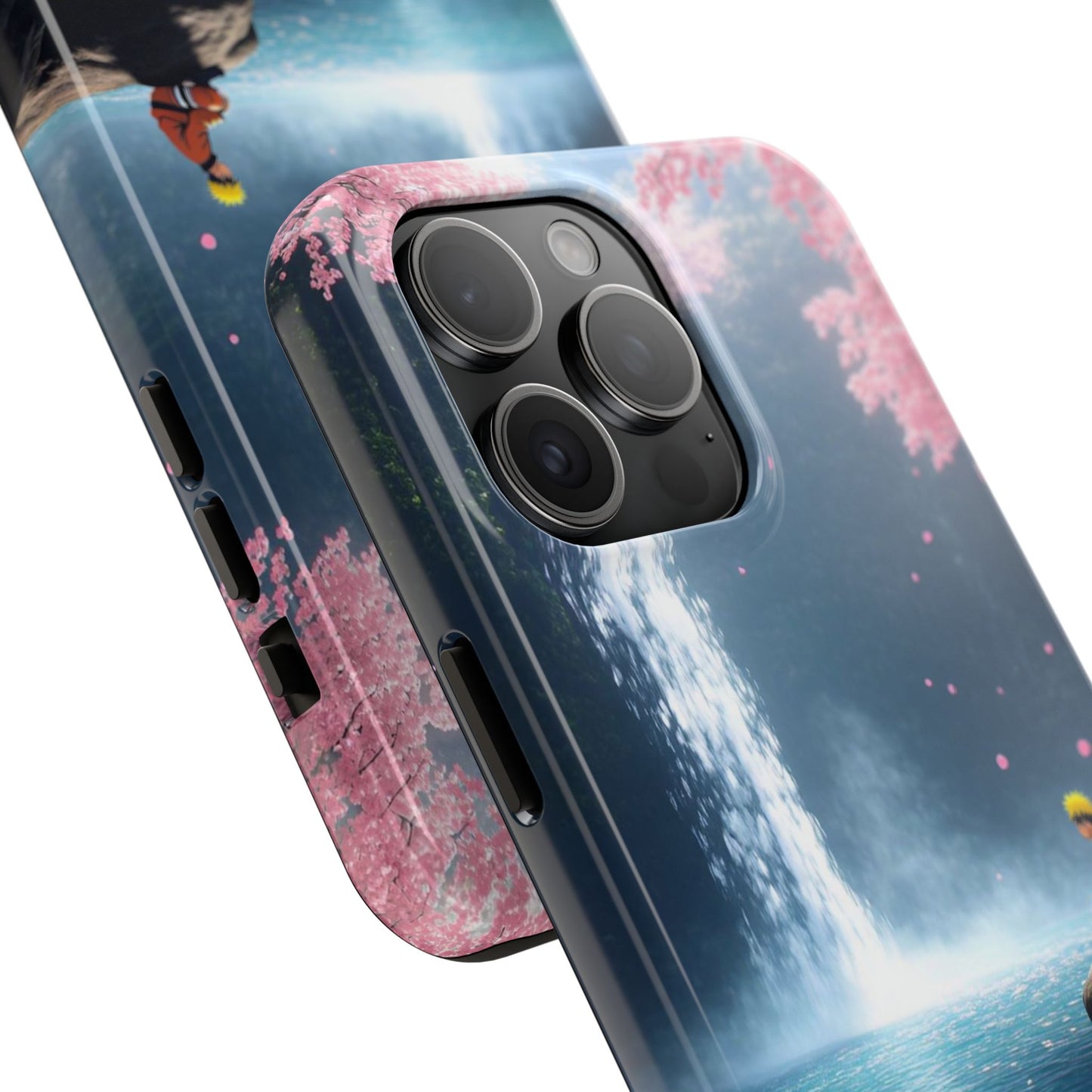 Naruto Scenic Tough Phone Case — Waterfall Meditation Anime Cover