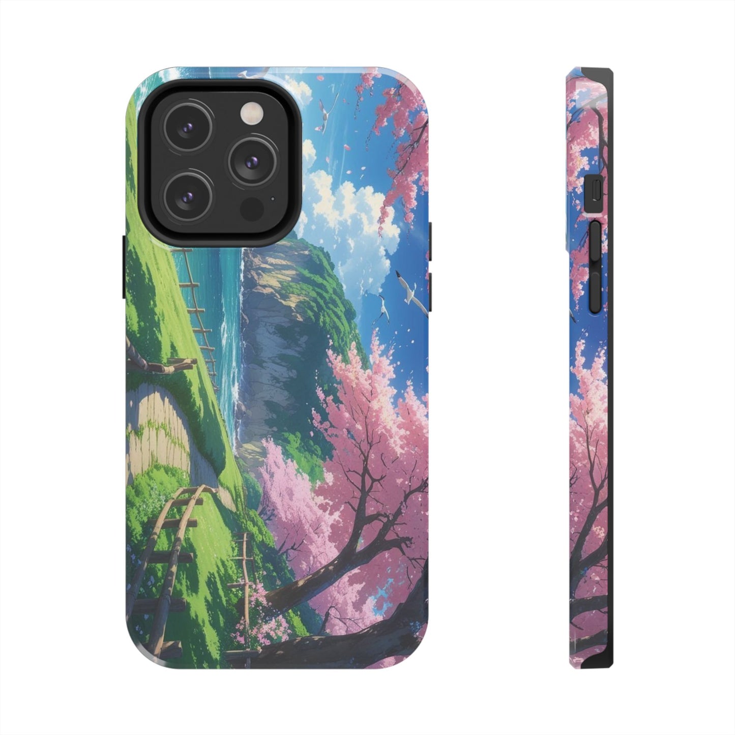 Tough Phone Case — Scenic Cherry Blossom Landscape Phone Cover