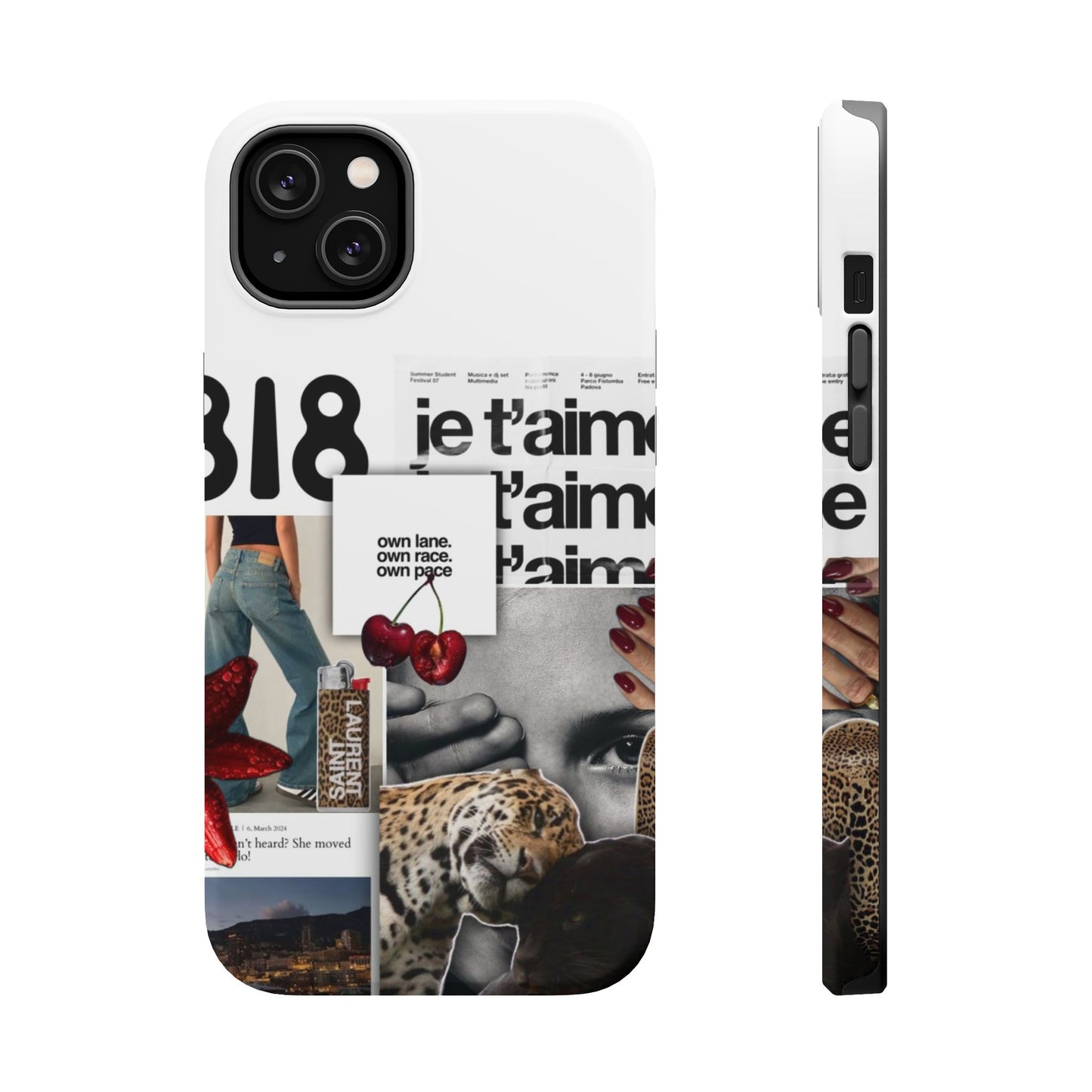 Collage 'Je t’aime' Magnetic Impact-Resistant Phone Case