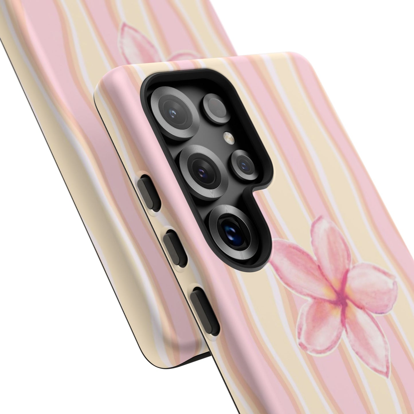 Pink Plumeria Phone Case - Tropical Floral Tough Phone Case