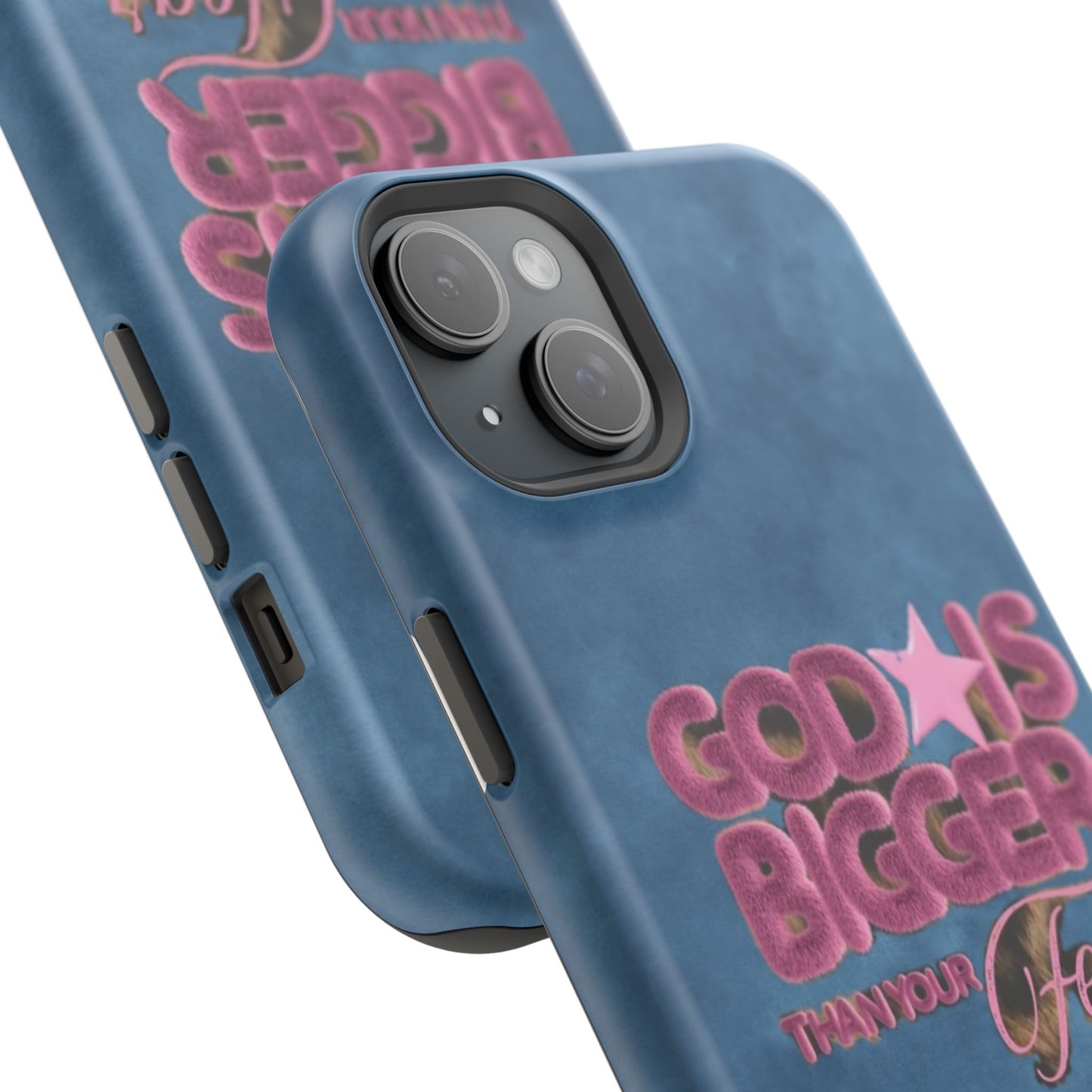 Phone Case — “God Is Bigger Than Your Fear” Magnetic Impact-Resistant Case