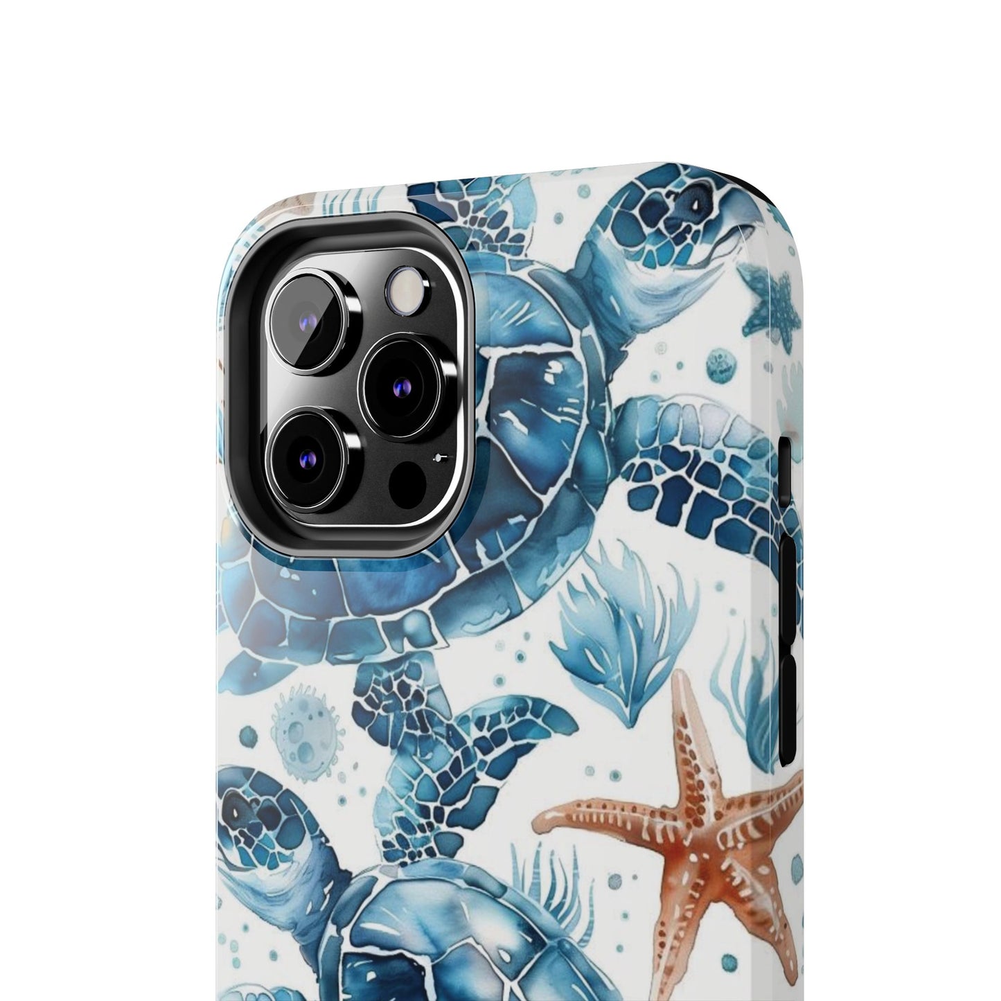 Sea Turtle Tough Phone Case — Blue Ocean Marine Life Protective Cover