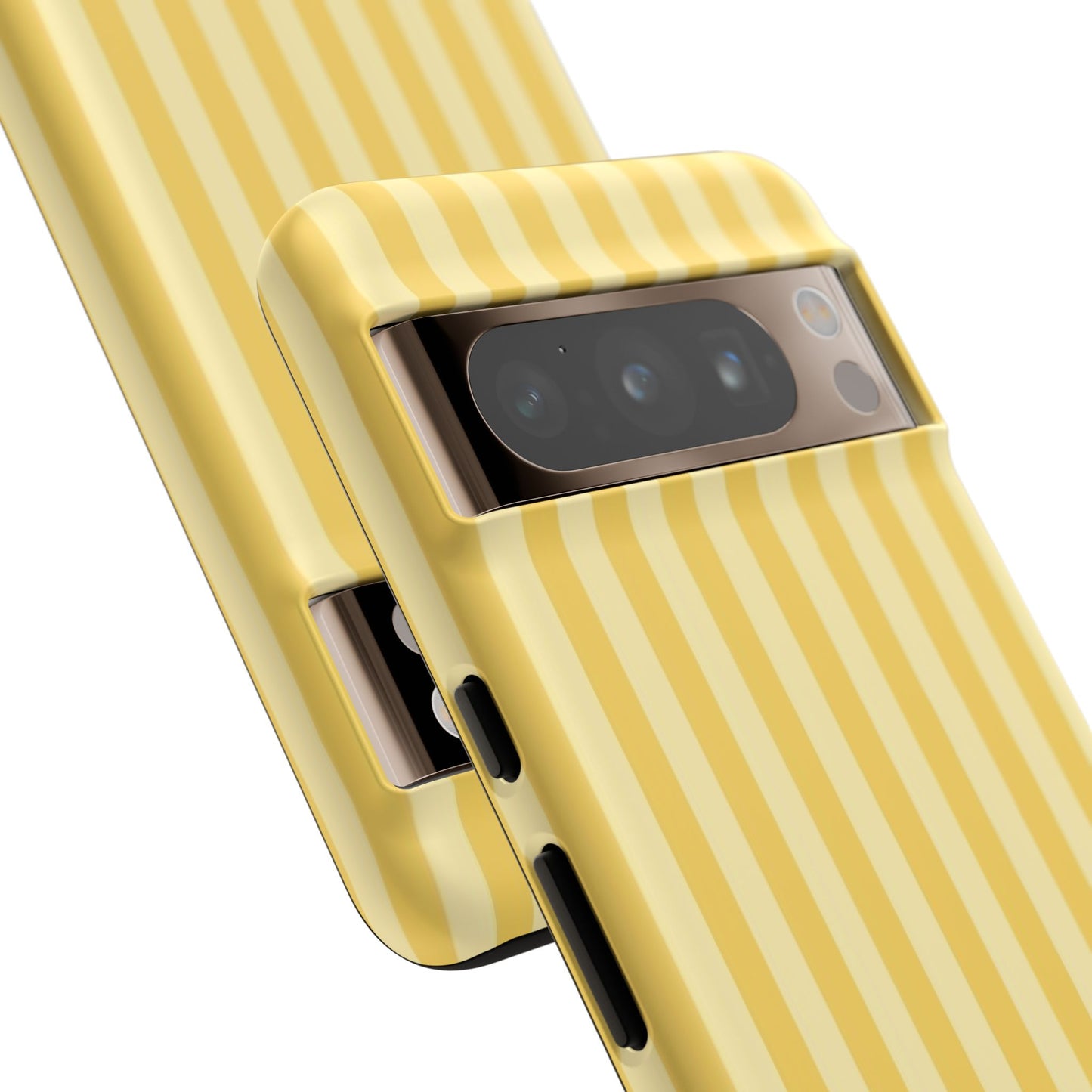 Yellow Stripe Tough Phone Case — Durable Protective iPhone Cover