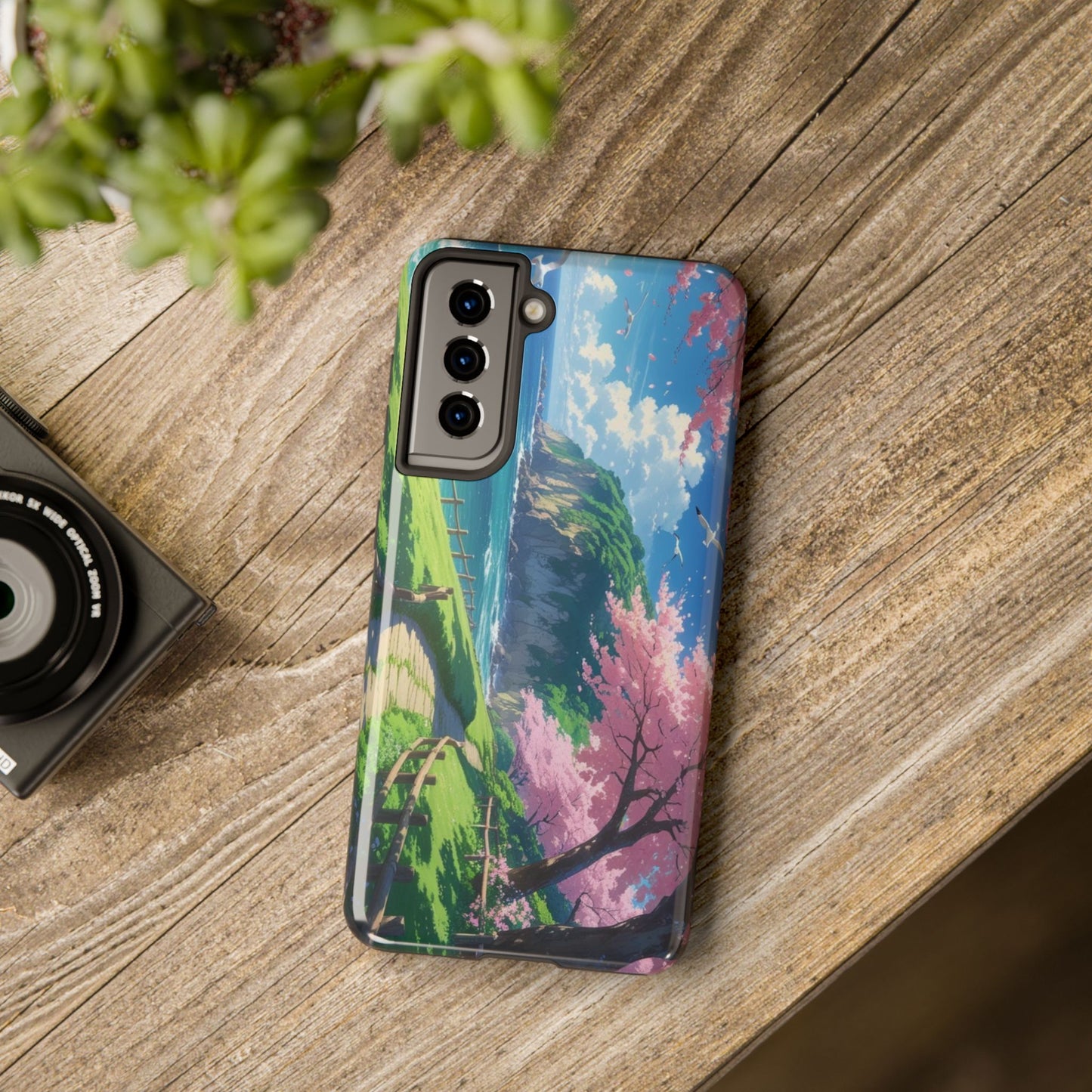 Tough Phone Case — Scenic Cherry Blossom Landscape Phone Cover